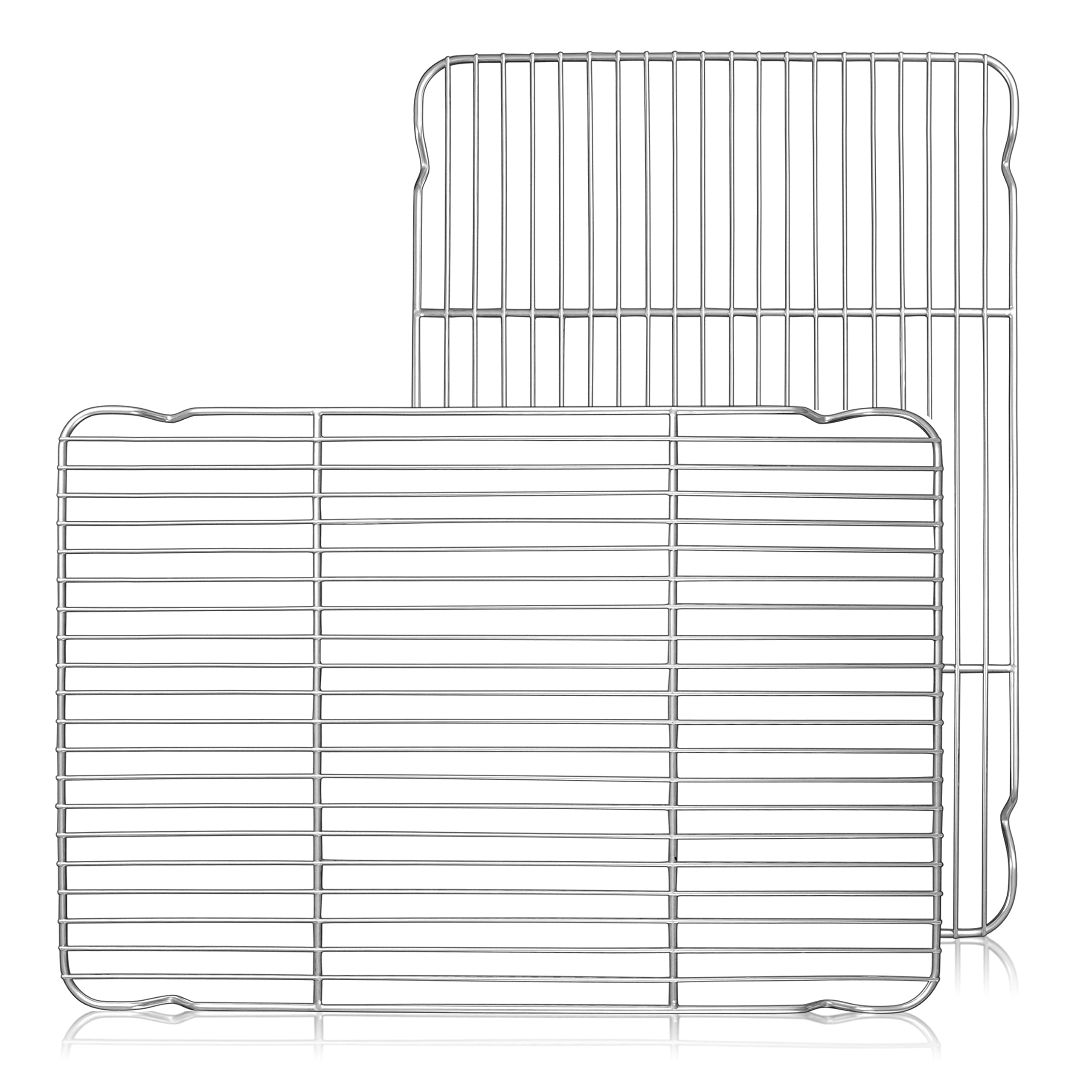 Herogo Cooling Rack Set Of 2, Stainless Steel Large Baking Oven Rack, 16.5'' X 11.5'' Fit Half Sheet Pan, Bacon Cake Cookies Rac