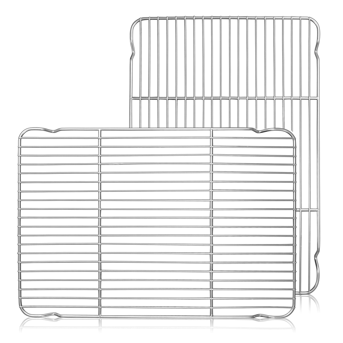Herogo Cooling Rack Set Of 2, Stainless Steel Large Baking Oven Rack, 16.5'' X 11.5'' Fit Half Sheet Pan, Bacon Cake Cookies Rac