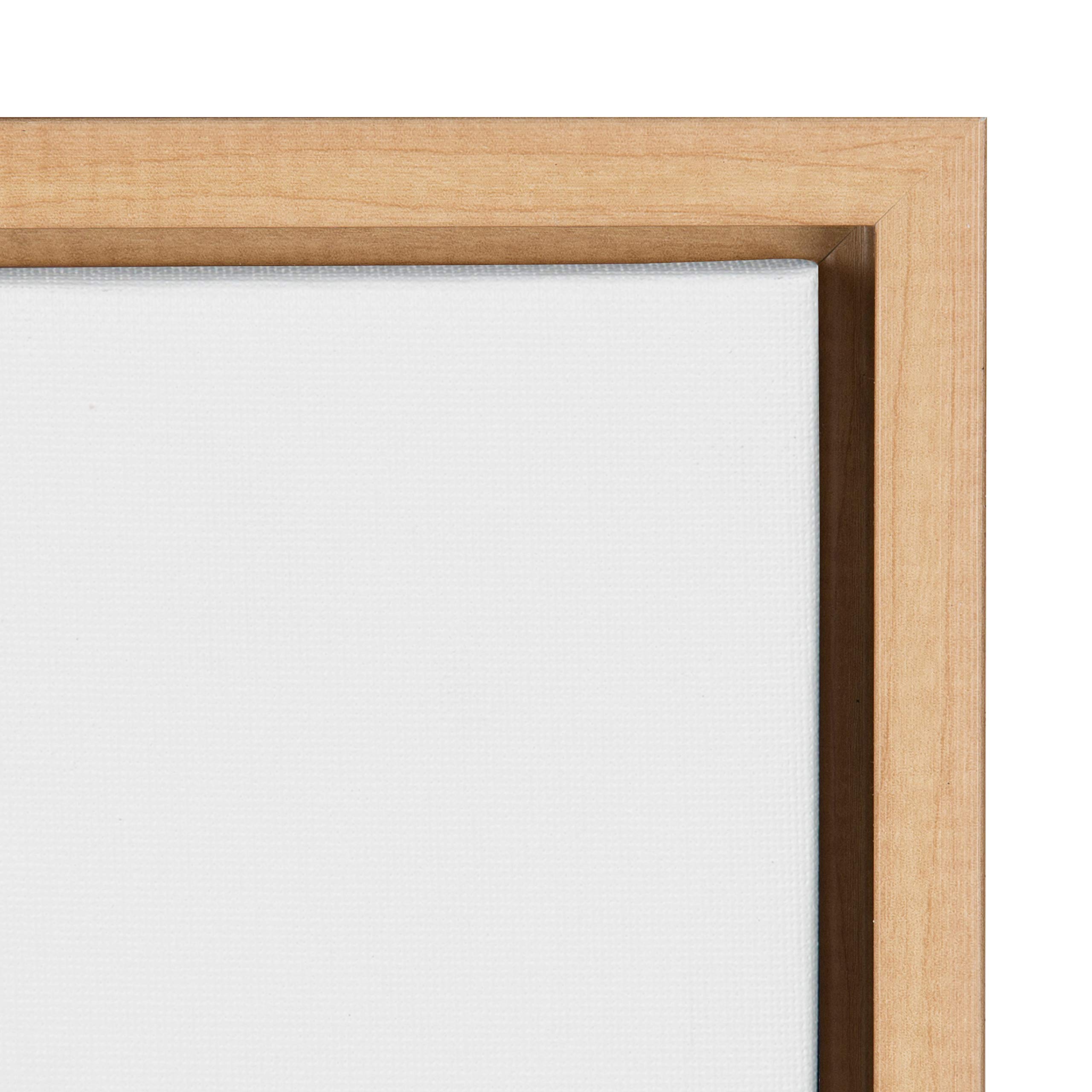 Kate And Laurel Sylvie Baby Cheetah Animal Print Portrait Framed Canvas Wall Art By Amy Peterson, 23X33 Natural