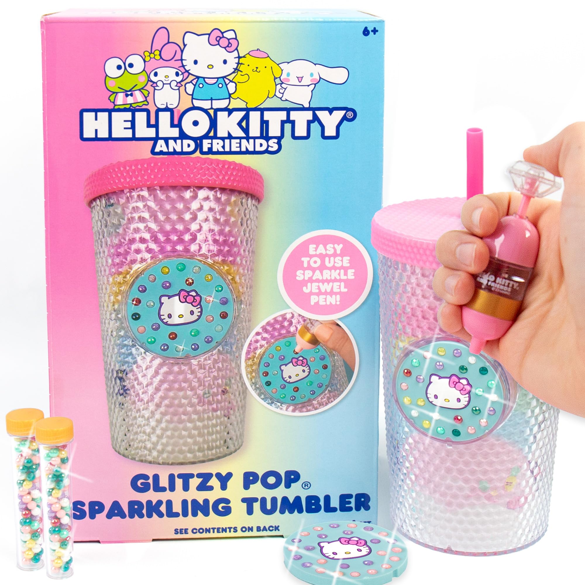 Hello Kitty And Friends Glitzy Pop Sparkling Tumbler