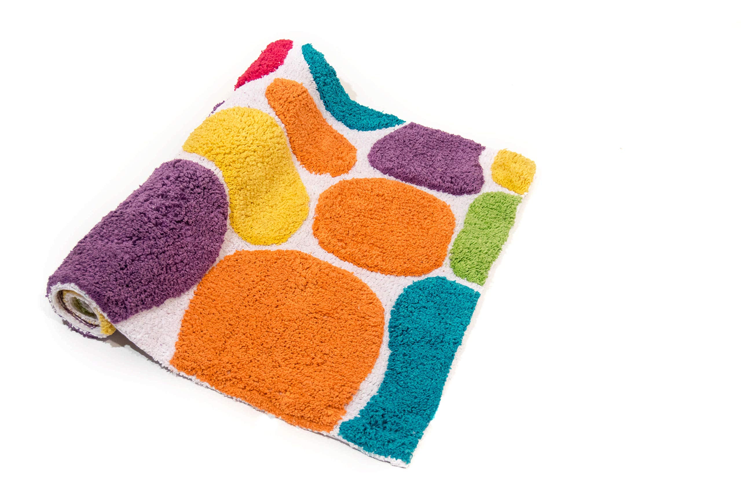 Chesapeake Pebbles Brights Multi Coloured Bath Runner 29400 (24'' X 36'')