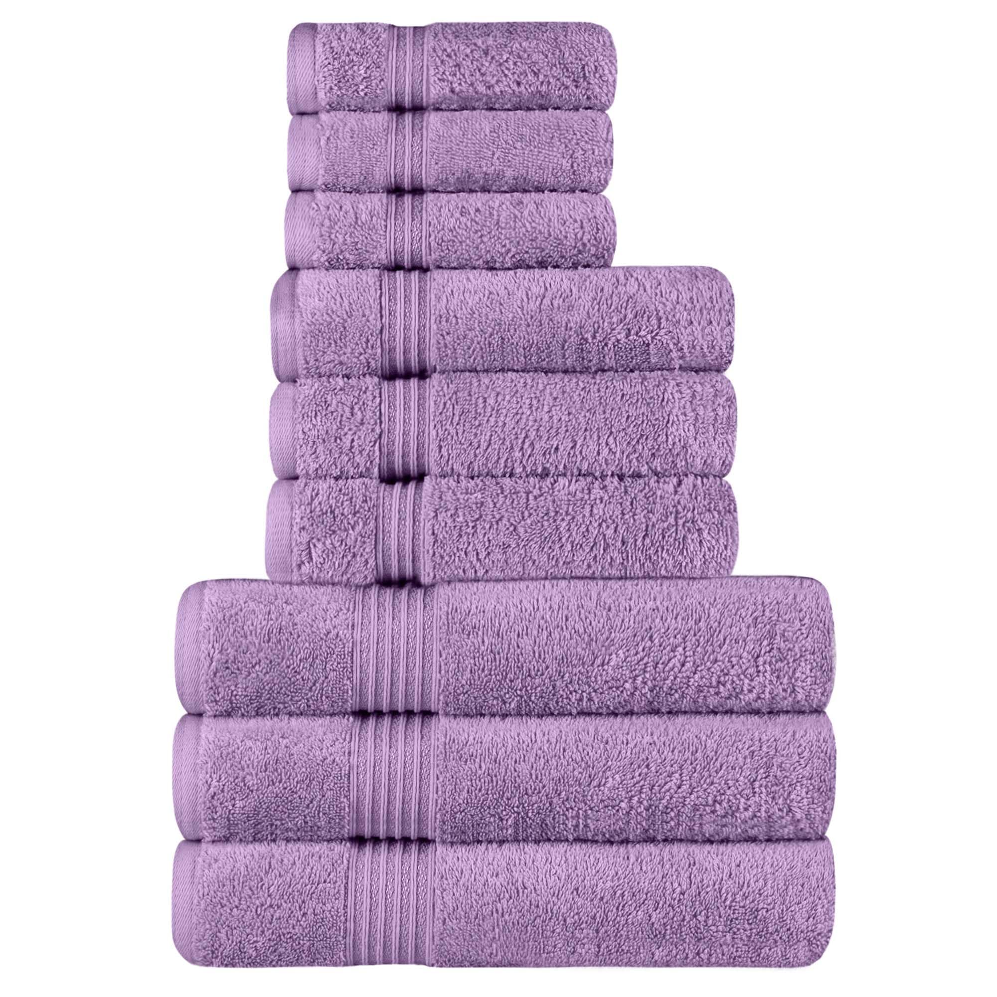 Superior Egyptian Cotton 9-Piece Towel Set, Assorted Towels For Home Bathroom, Guest Bath Decor Essentials, Includes 3 Bath, 3 H