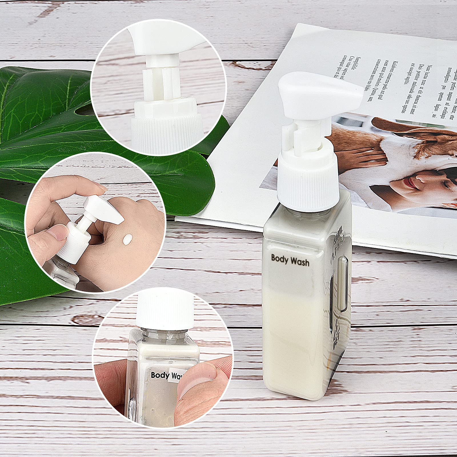 Bpluma Travel Bottles  Leak Proof Containers For Toiletries TSA Approved Airplane Accessories Kits For Liquid With Labels