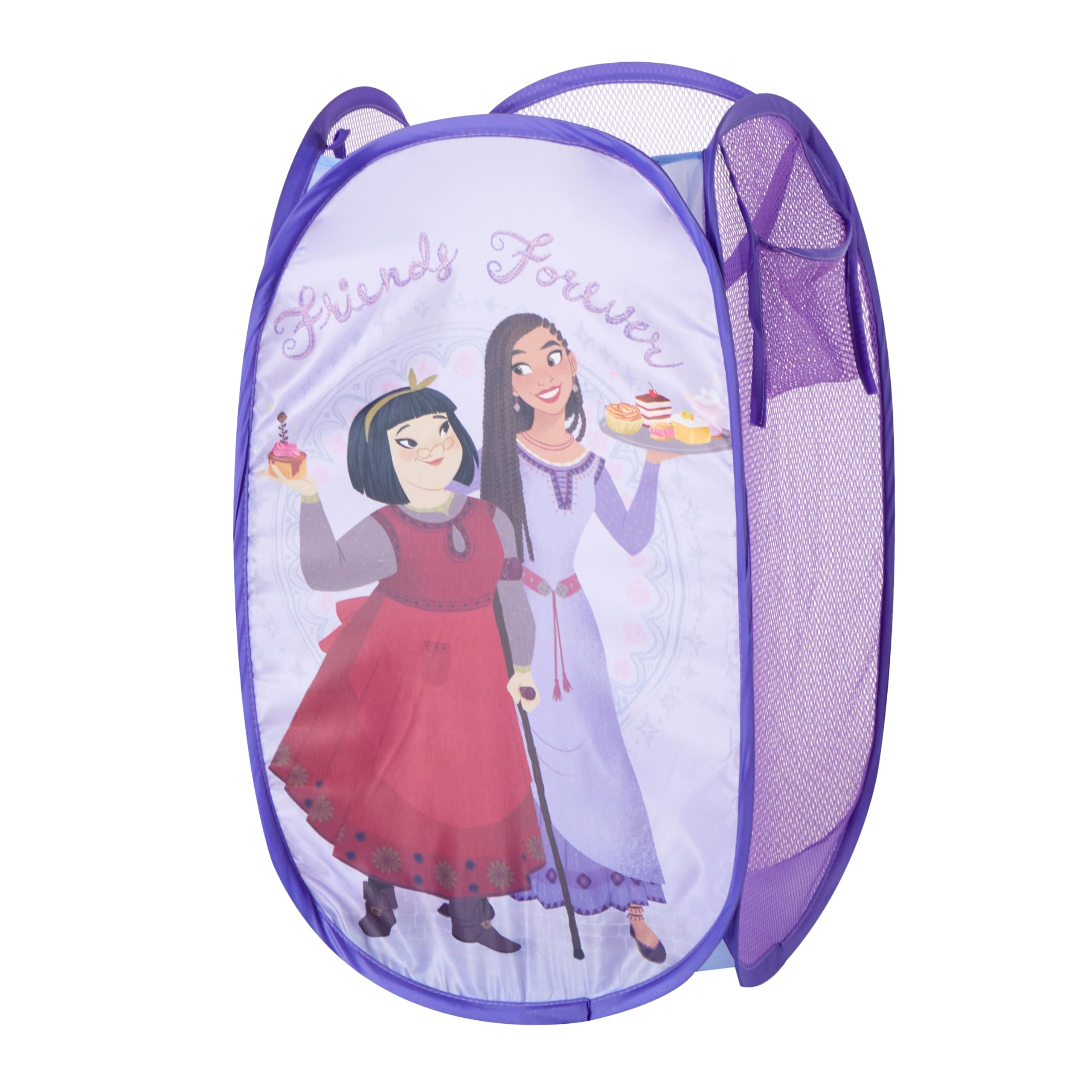 Disney Wish Pop Up Hamper With Durable Carry Handles, 21'' H X 13.5'' W X 13.5'' L
