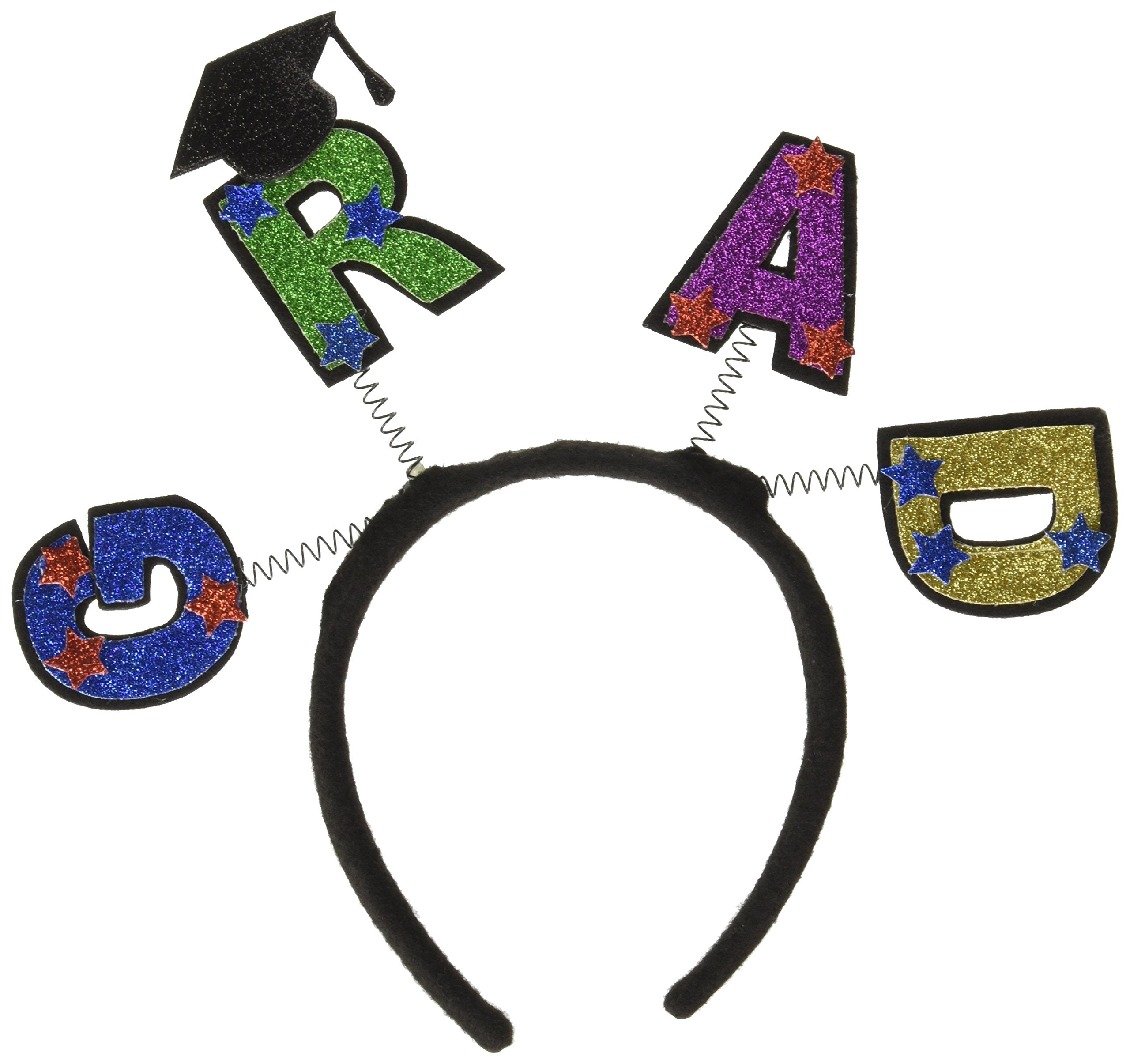 Grad Cap W/Fringe Boppers (White) Party Accessory (1 Count) (1/Pkg)