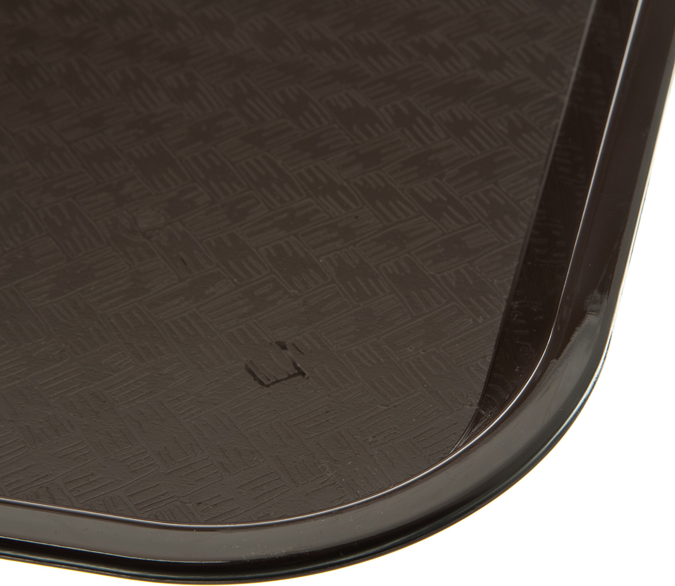Carlisle Foodservice Products Cafe Plastic Fast Food Tray, 14'' X 18'', Chocolate