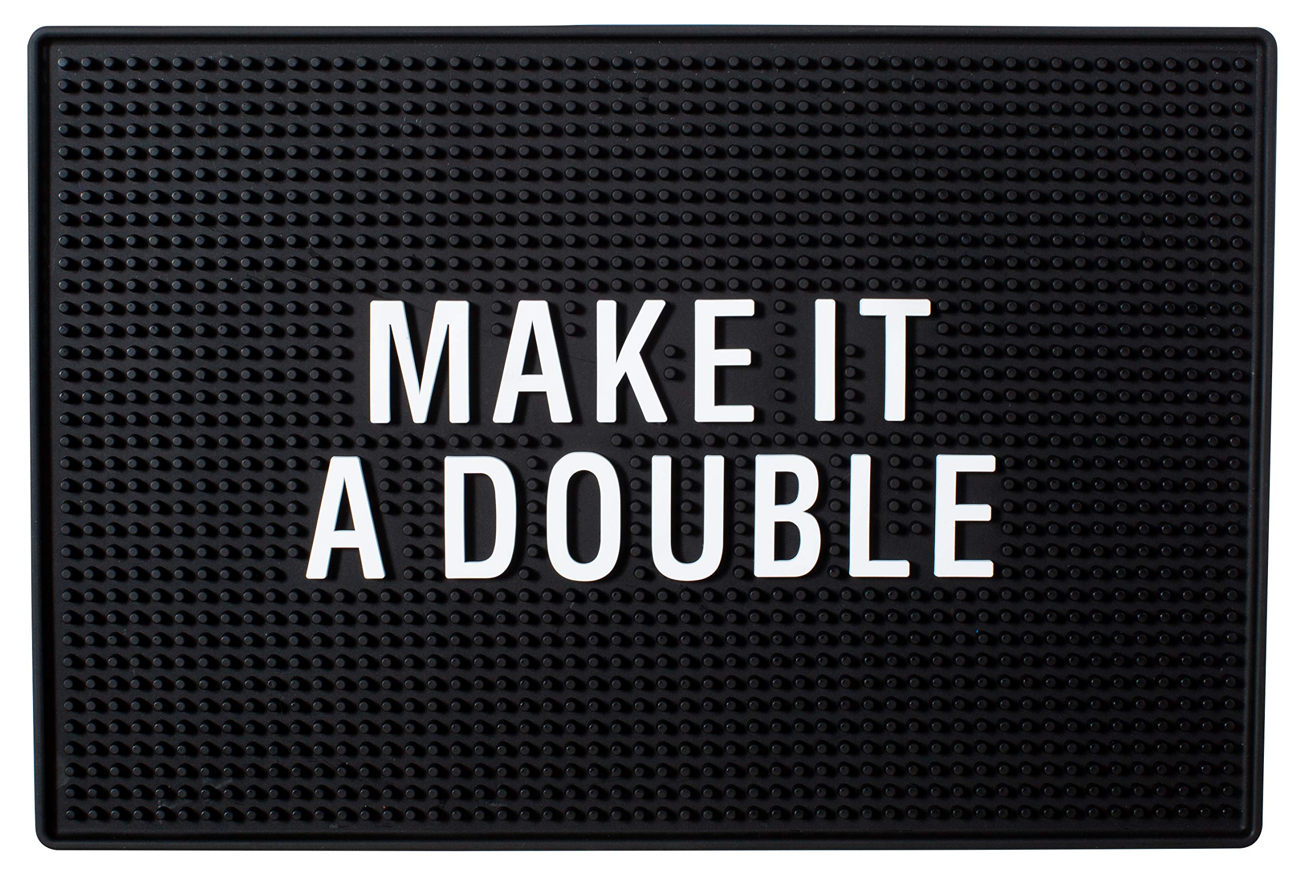 Why Limit Happy To One Hour? Bar Mat - Extra Large Rectangular Bar Mat Spill Drip Mat -12'' X 18''