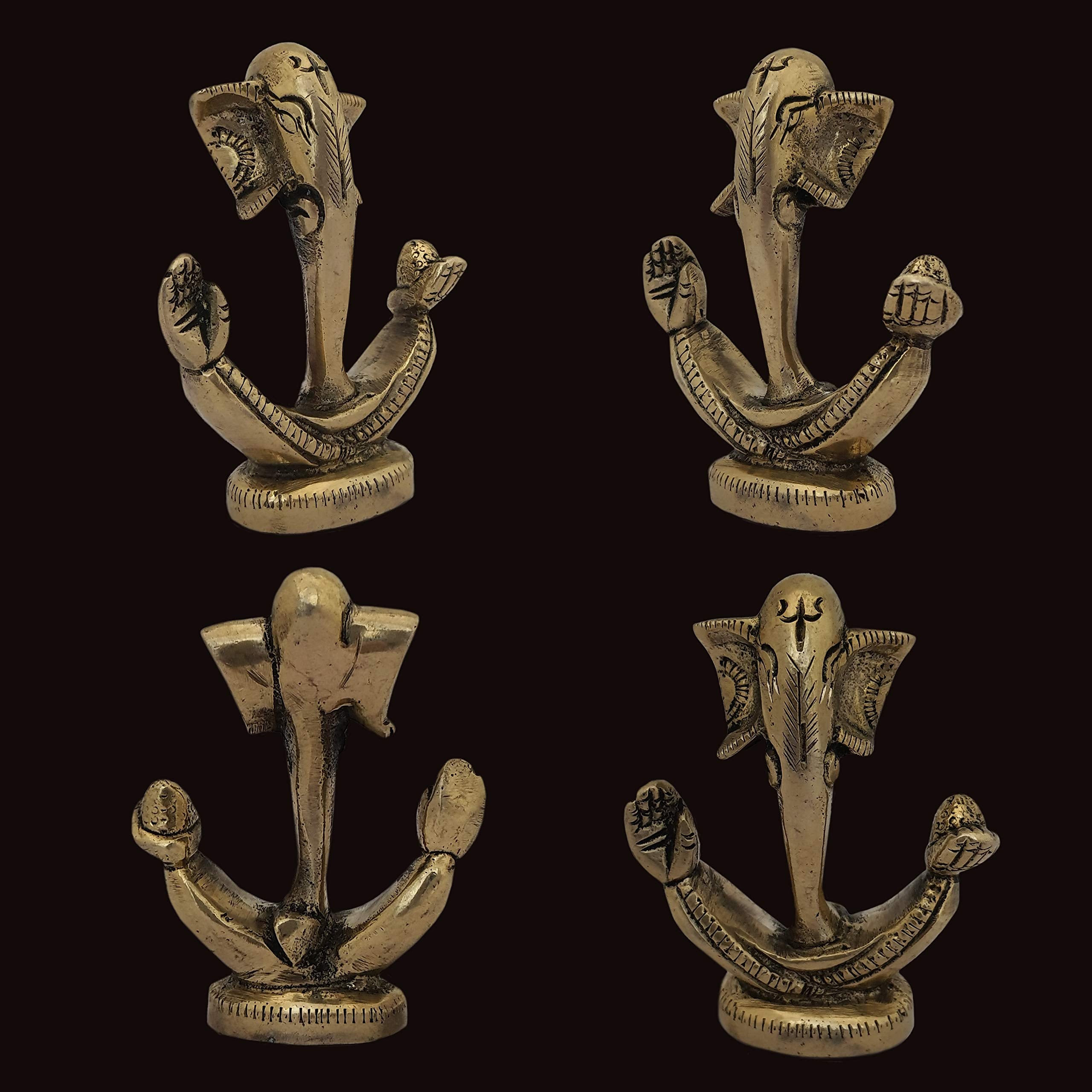 Divya Mantra Ganesh Idol Home Temple Decor Mandir Room Decoration Accessories Indian Hindu Lord Shri Ganesha Ji Diwali Pooja Gan