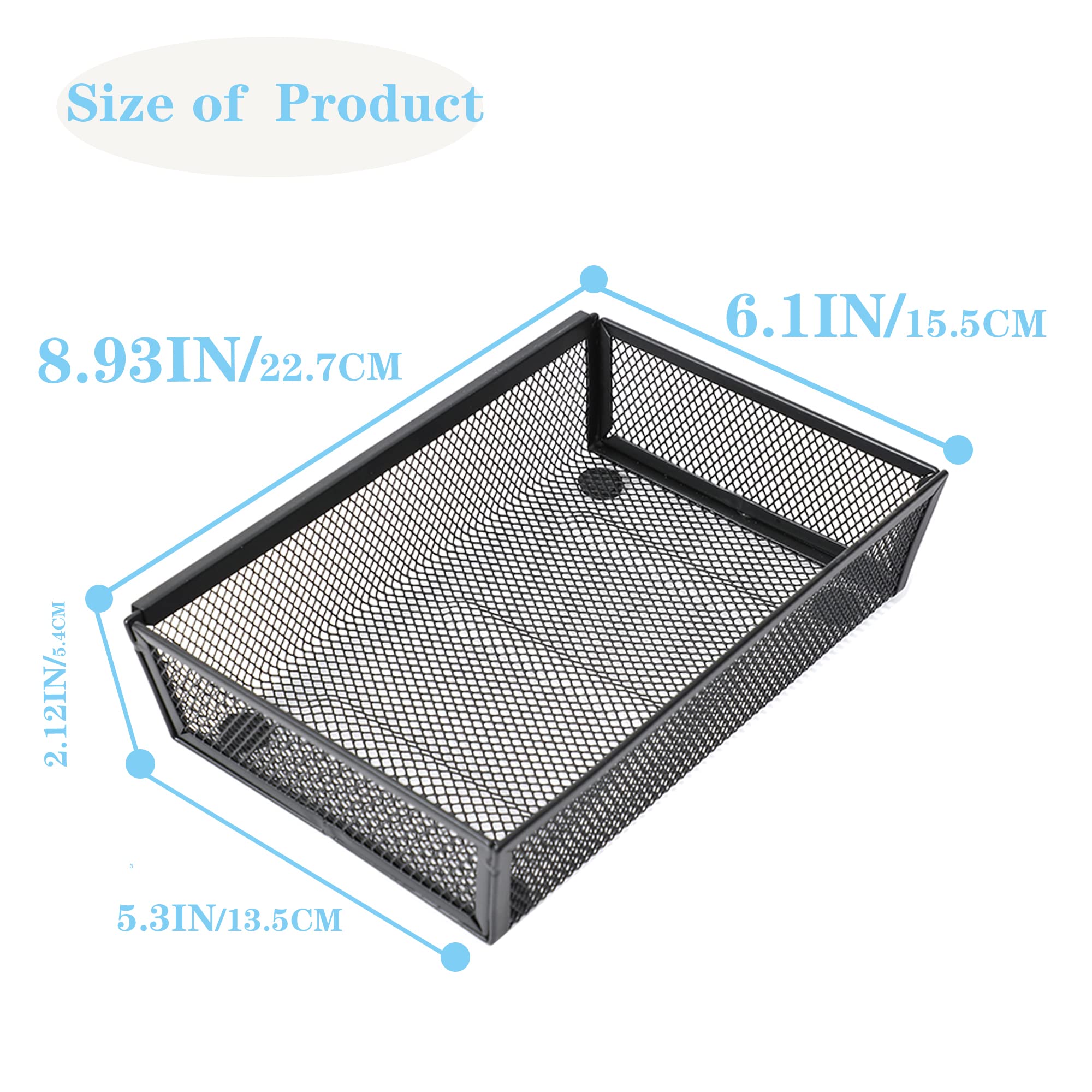 Yfeen Mesh Tray Kitchen Drawer Utensil Cutlery Tray Office Supplies With Inter-Locking Arm Drawer Dividers Organizer For Silverw