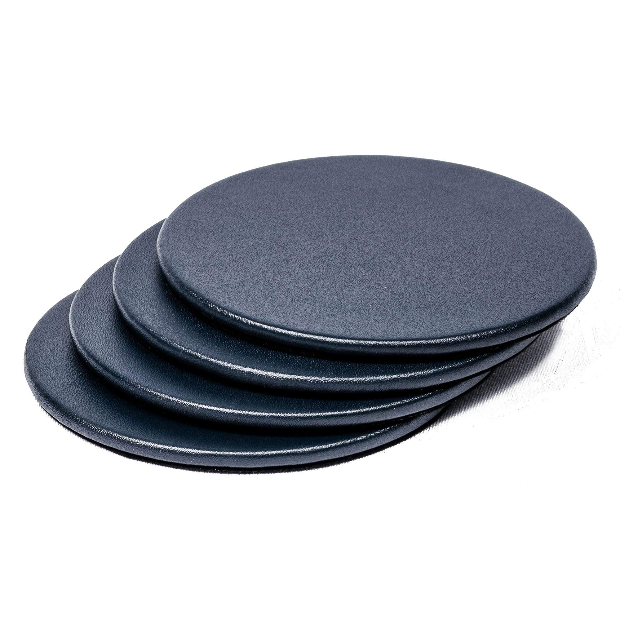 Dacasso A4618 Coaster Set, 4.37 X 4.37 X 1.37, Navy Blue