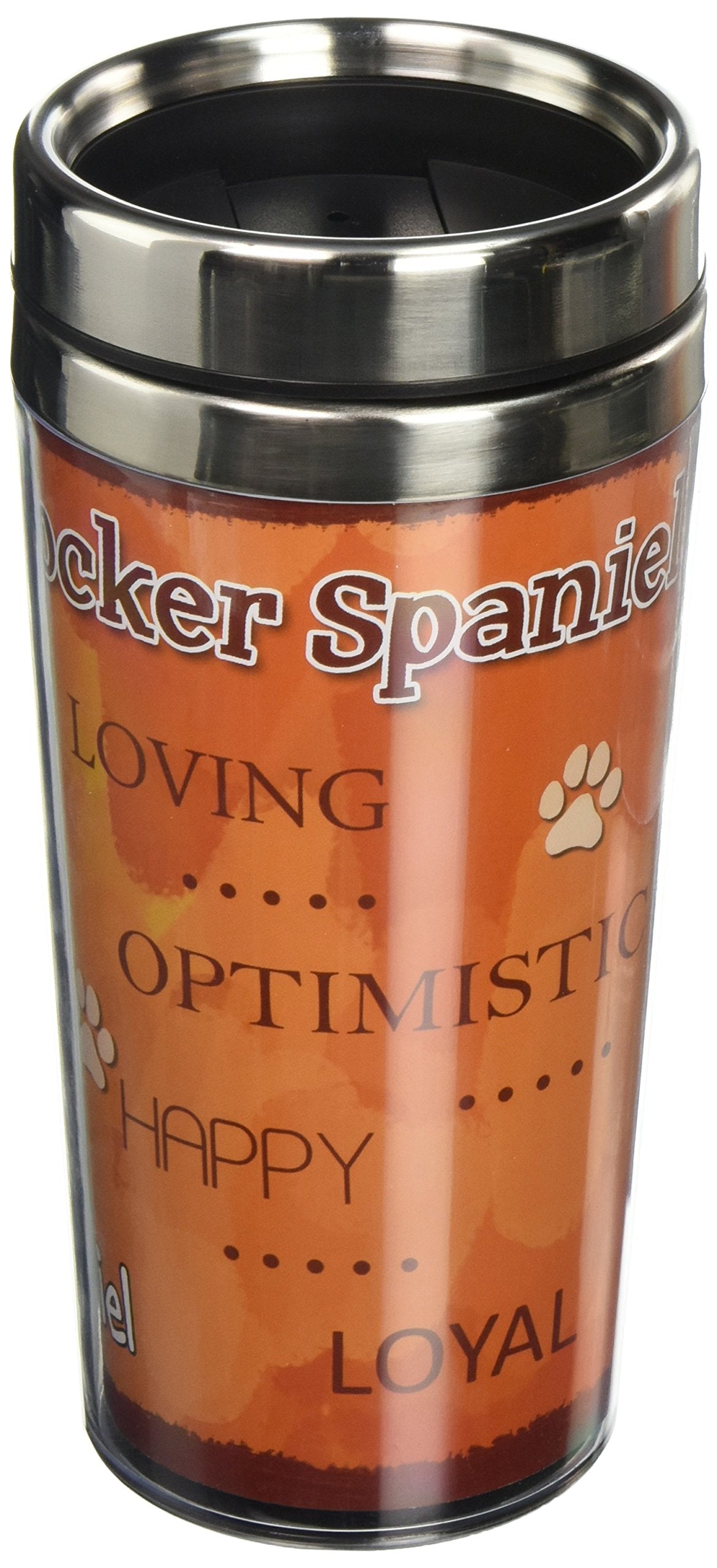 E&S Pets Stainless Steel Cocker Spaniel Tumbler, 16 Oz