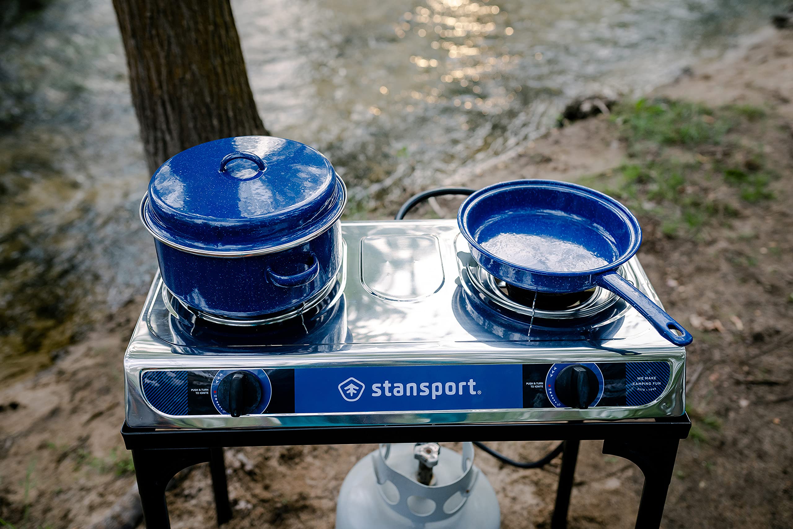 Stansport Enamel Fry Pan 10'' Diameter (10865)