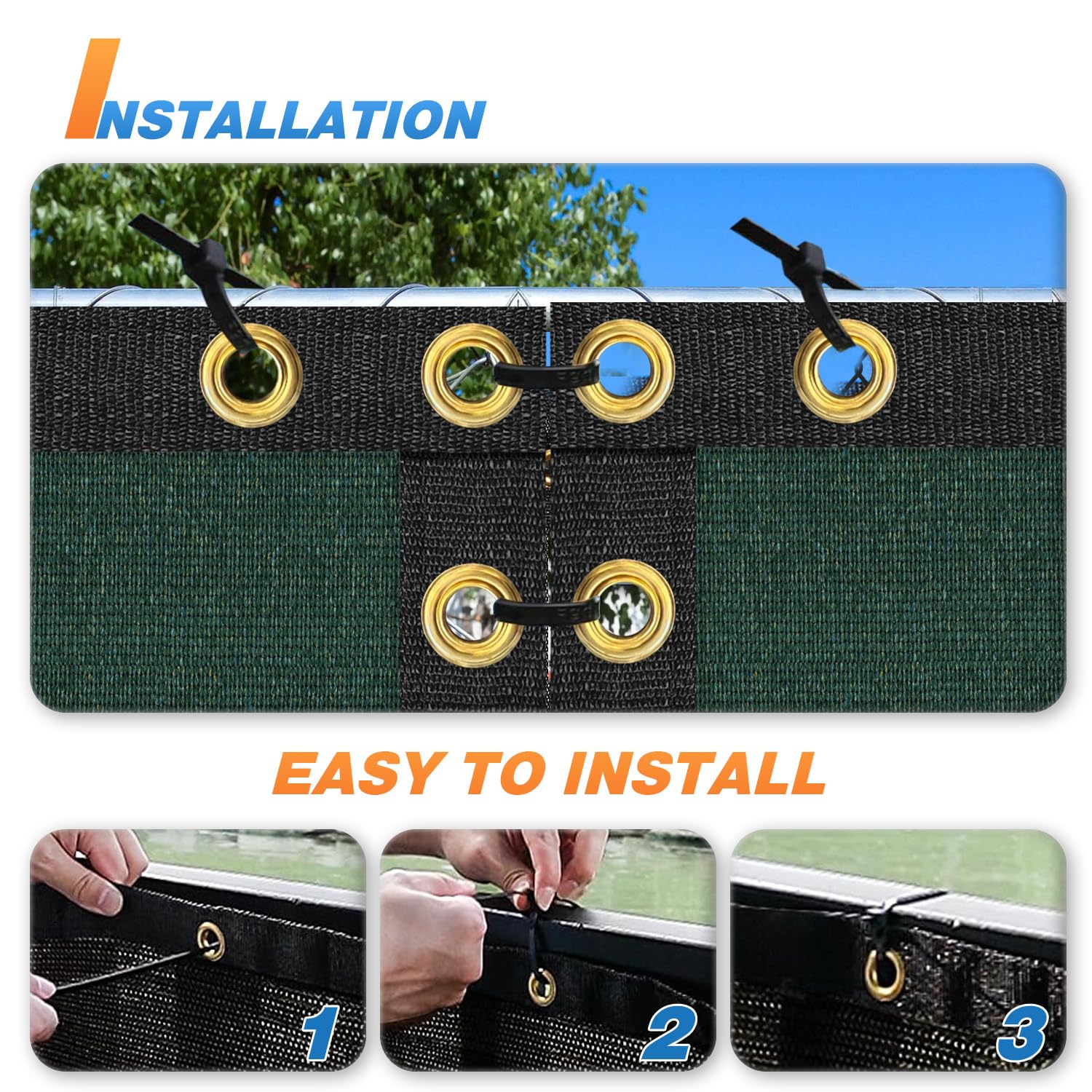 Tang Sunshades Depot Privacy Fence Screen Green 5 X 29 Heavy Duty Commercial Windscreen Residential Fence Netting Fence Cover 15