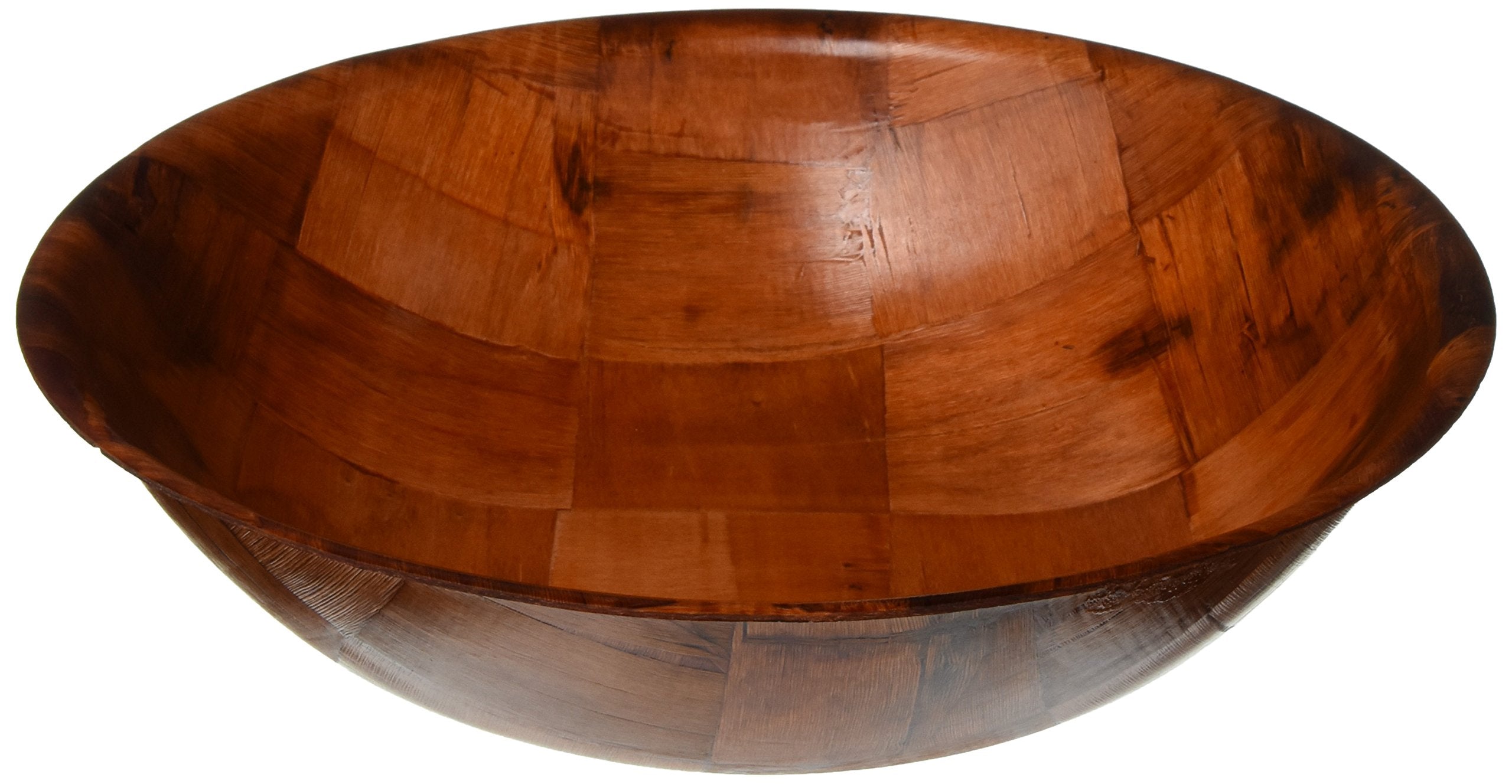 Winco Wwb-12 12'' Woven Wood Salad Bowl