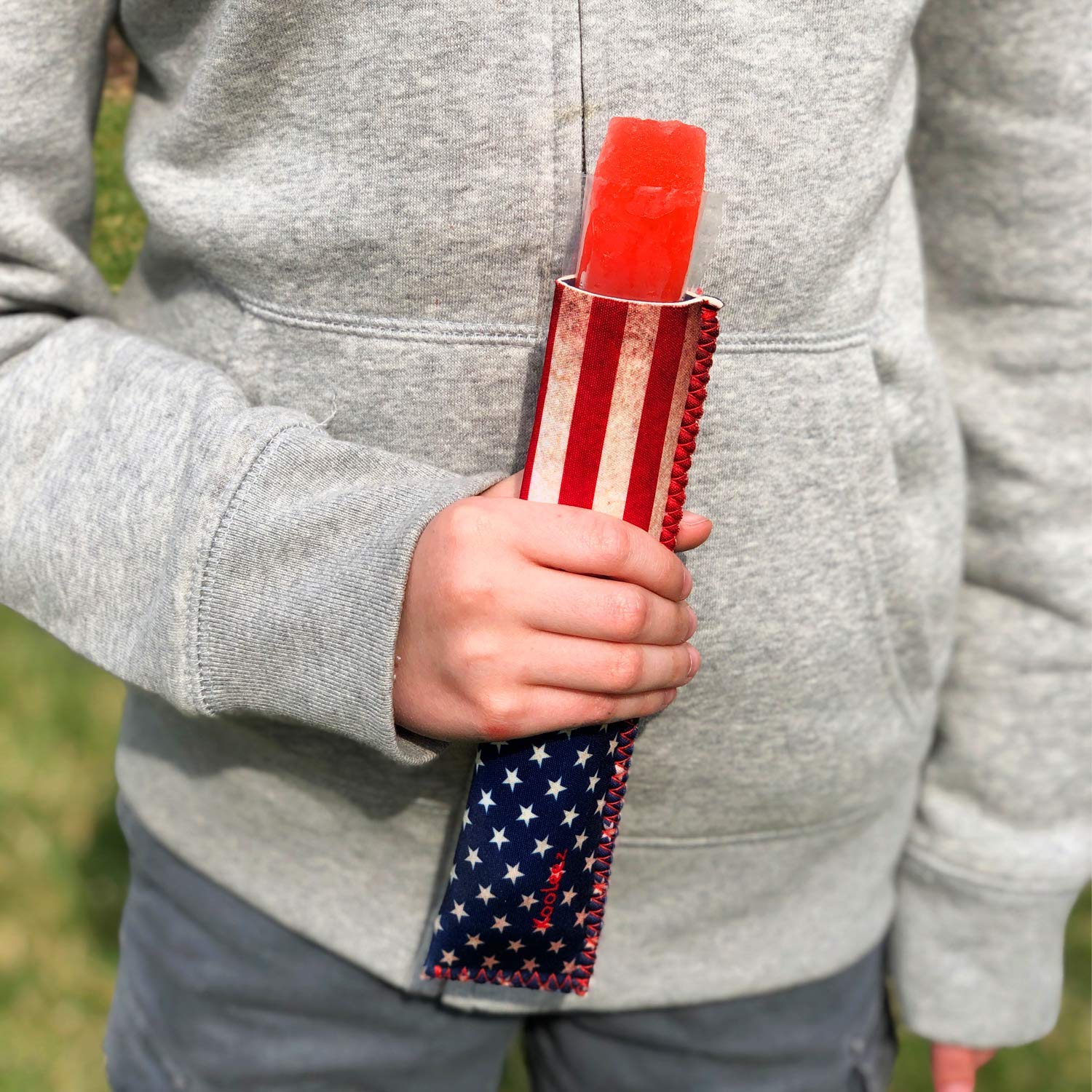 Kooleez - #1 The Original Neoprene Full Length Freezer Pop Sleeve, Ice Pop Sleeve 8-Pack - Fun Kid Styles Popsicle Party Pack