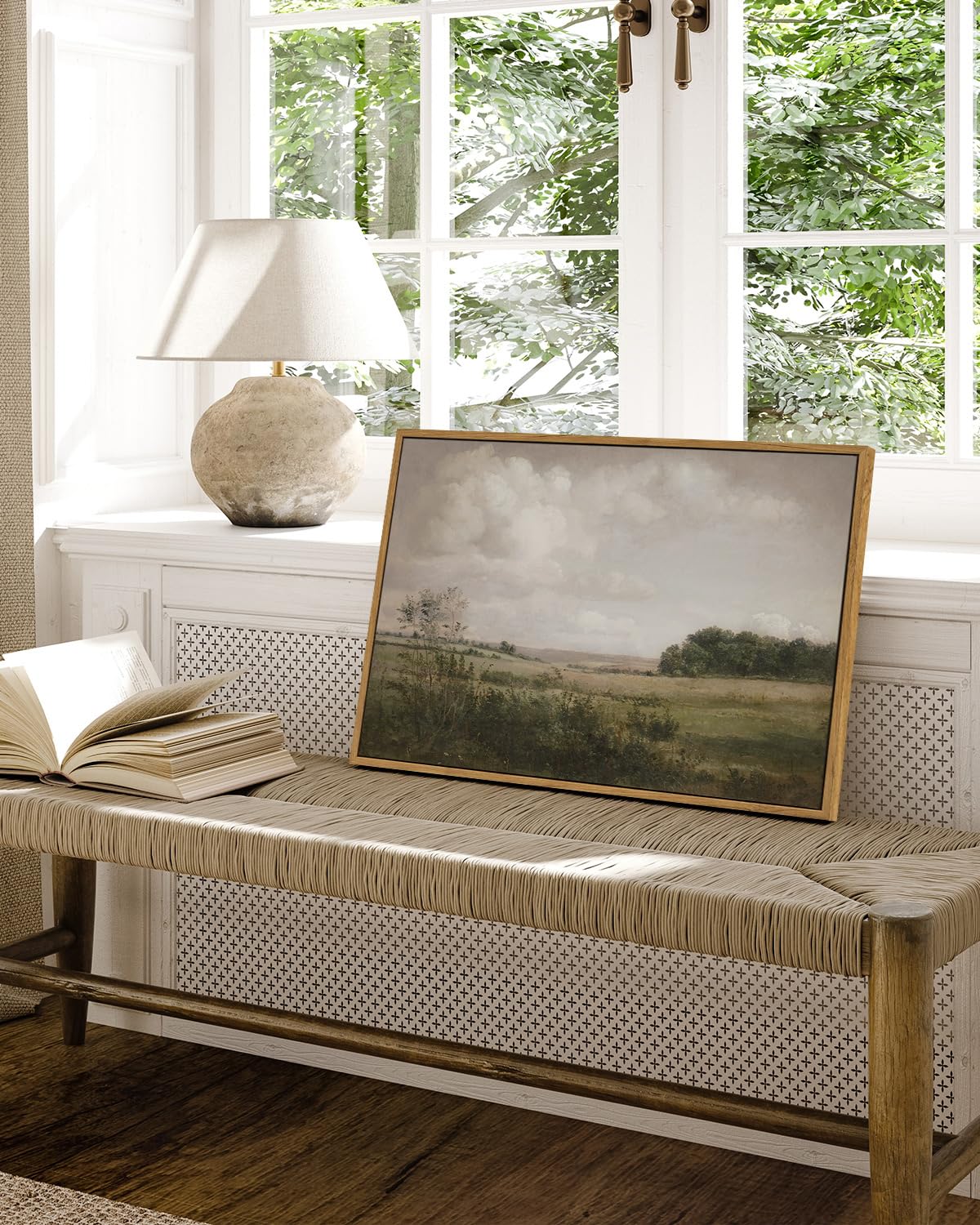 Viyyiea Nature Large Framed Wall Art, Wilderness Vintage Art Decor Roo ...