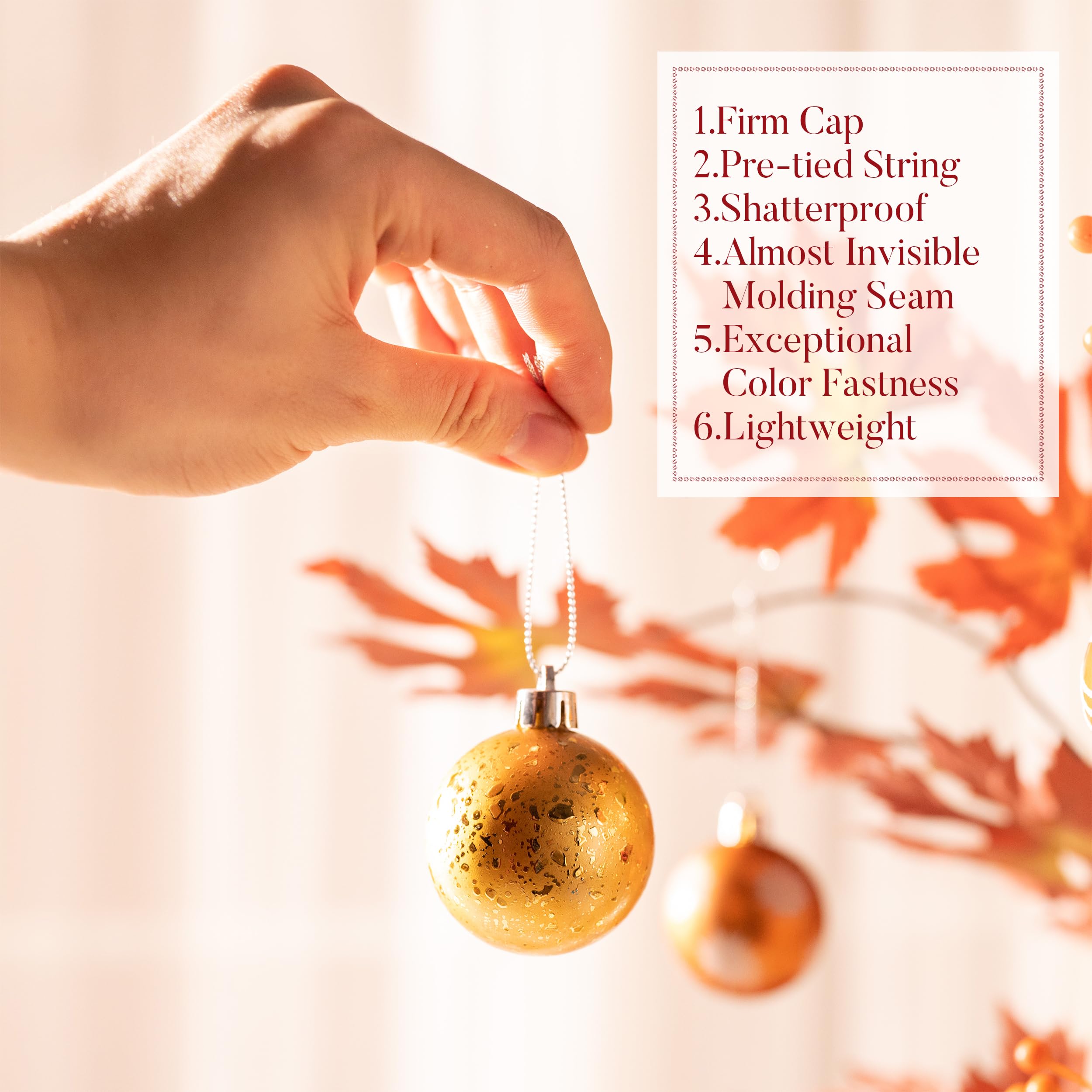 Valery Madelyn 28Pcs Fall Heart Shaped Ornaments Gift Pack, Thanksgiving Autumn Craft Painted Tree Heart Decorations, Orange Chr