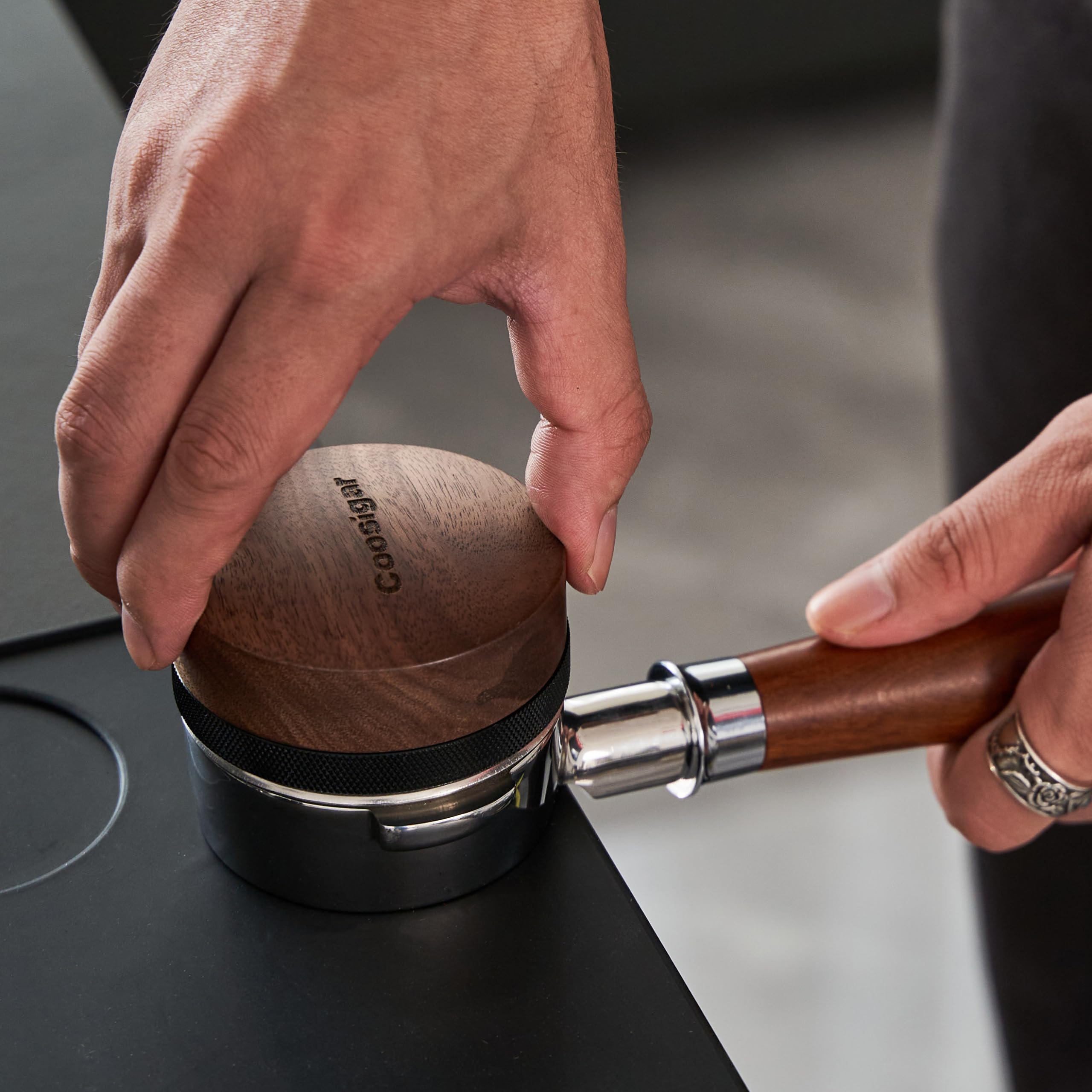 Coosigar 53.3Mm Coffee Distributor,Espresso Distribution Tool, Adjustable Depth Espresso Distributor Fits All 53Mm And 54Mm Espr