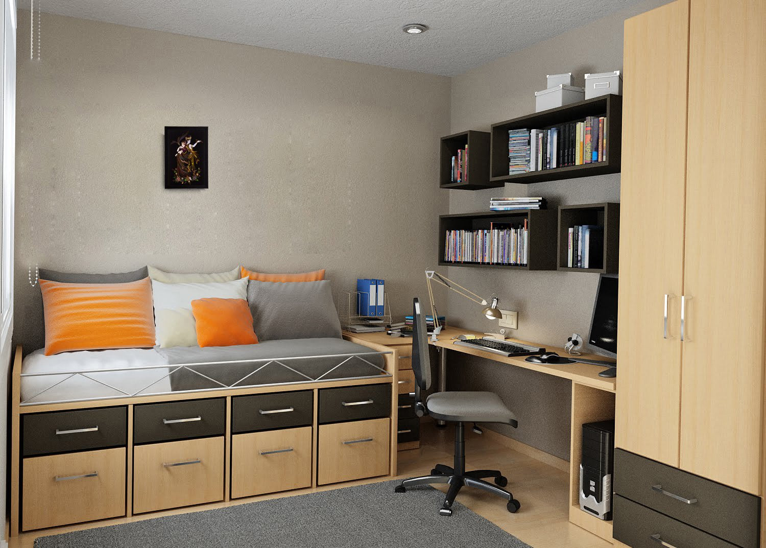 Ecraftindia Lord Krishna And Radha Uv Art Painting (Synthetic Wood, 28 Cm X 36 Cm, Satin Matt Texture, Fpgk1928), Multicolour