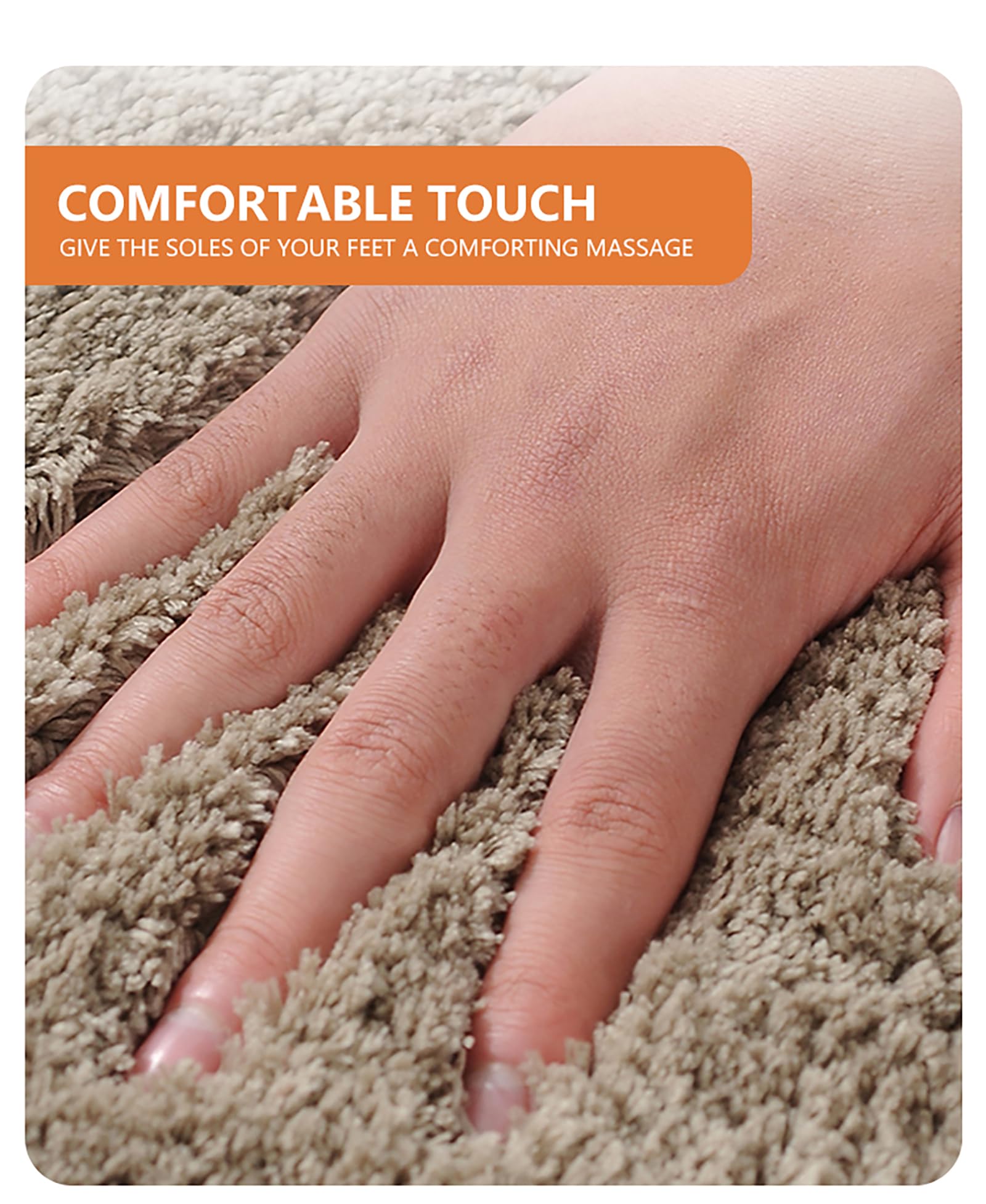 Matengzig Microfiber Bathroom Rug 20X32, Extra Soft Shaggy Bathroom Mat Non-Slip Water Absorbent Washable Bath Rug, Turquoise