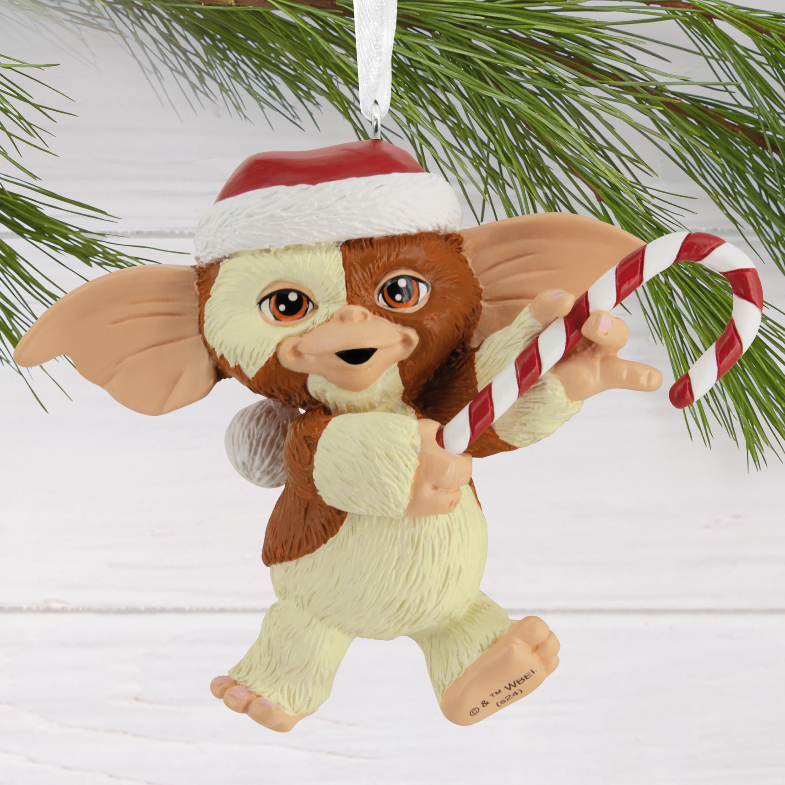 Hallmark Gremlins Santa Gizmo Christmas Ornament, Resin, 2024 Santa Gizmo, Model 3HCM3245