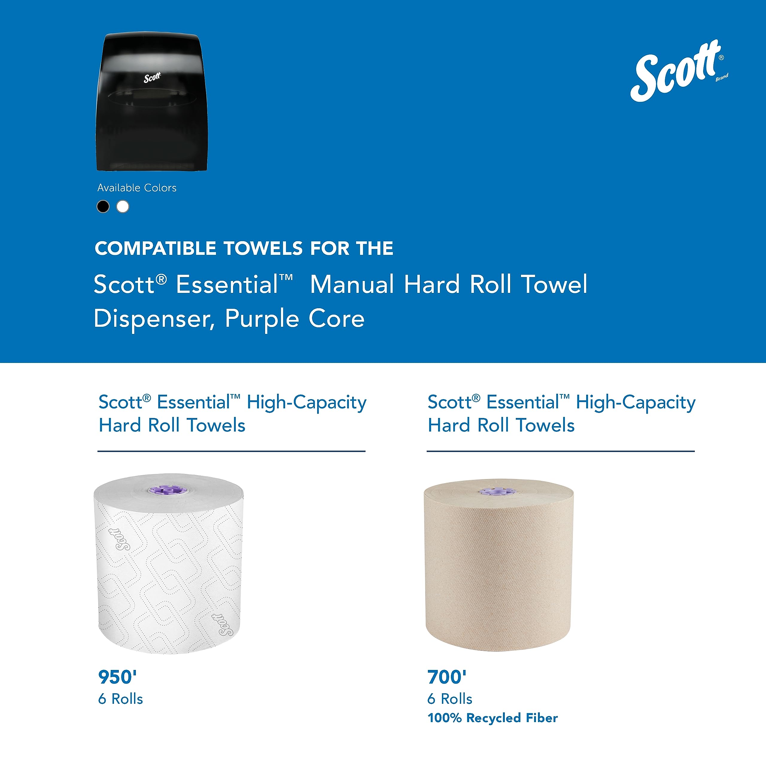 Hard Towel Dispenser Blk (Pack Of 1)