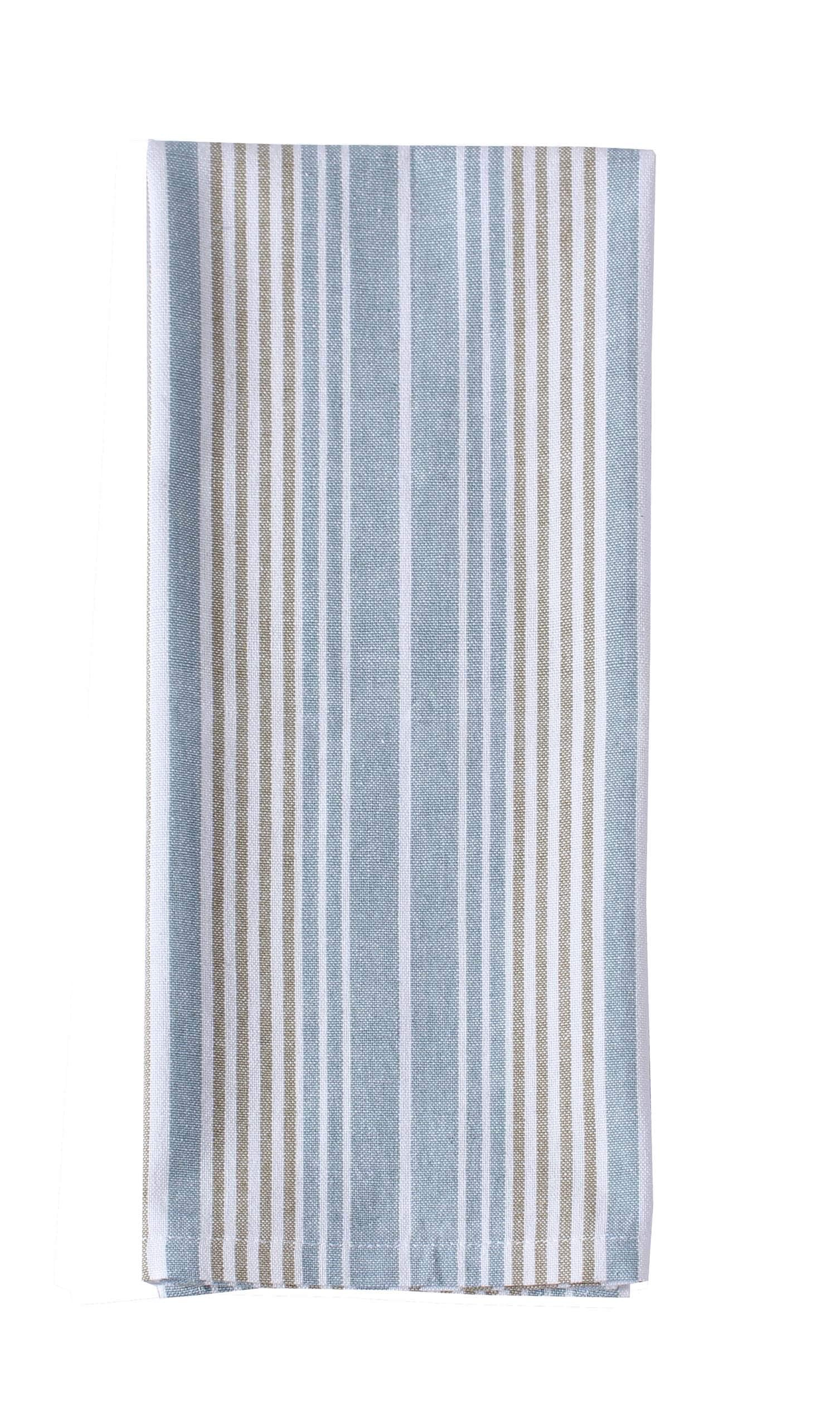 ACCENTHOME Cotton Kitchen Towels Set Of 4 - Absorbent Dish Towels Set | Tea Towels | Bar Towels | Marino Leaf Print Kitchen Dish Towels - Multi Purpose Kitchen linen   Drying Dish Hand Towels 20x28