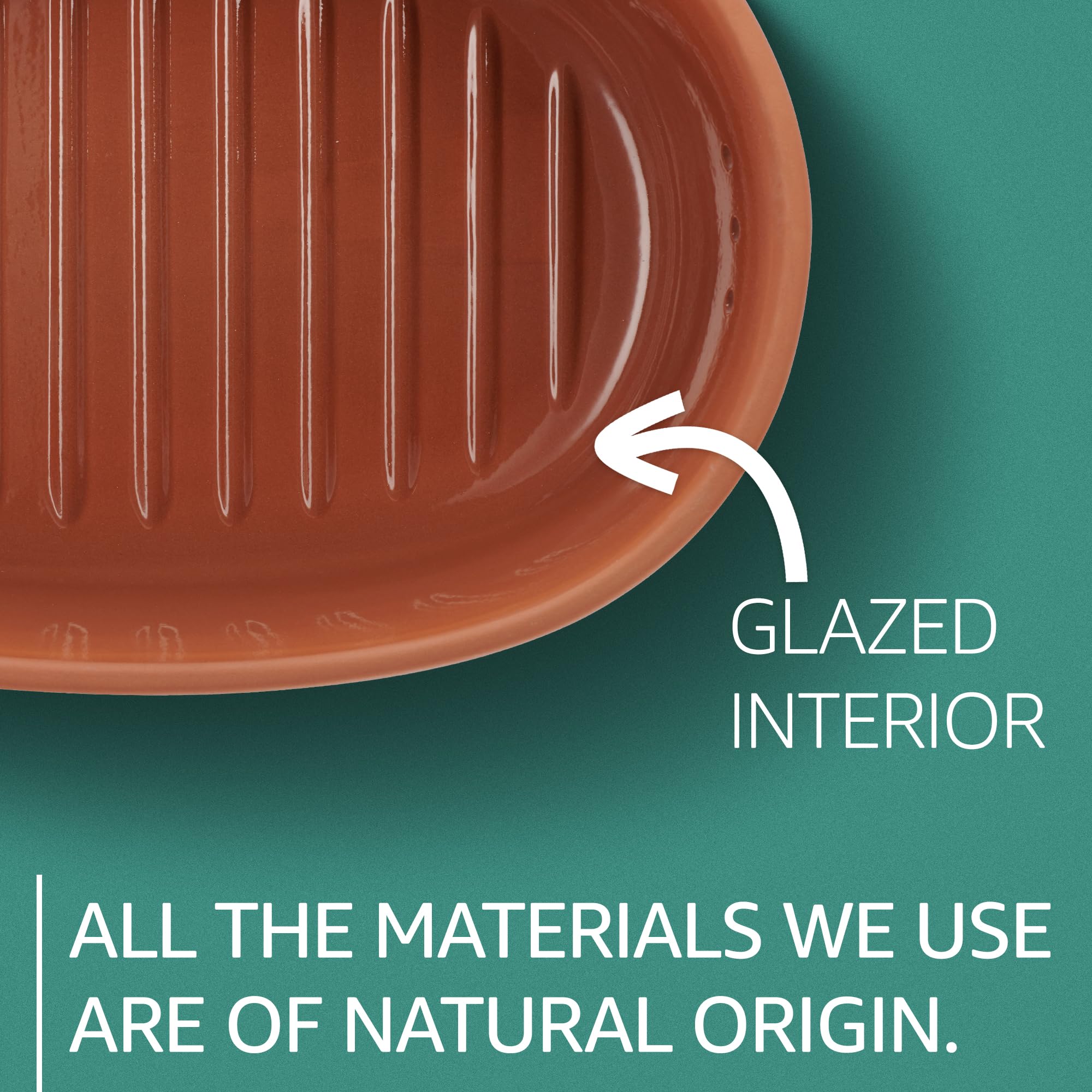 Rmertopf Oval Ceramic Bread Freshness Pot | Natural Ceramic - Ideal For Storing Bread And Pastries - 15.7''X11''X7.8'' - Terraco