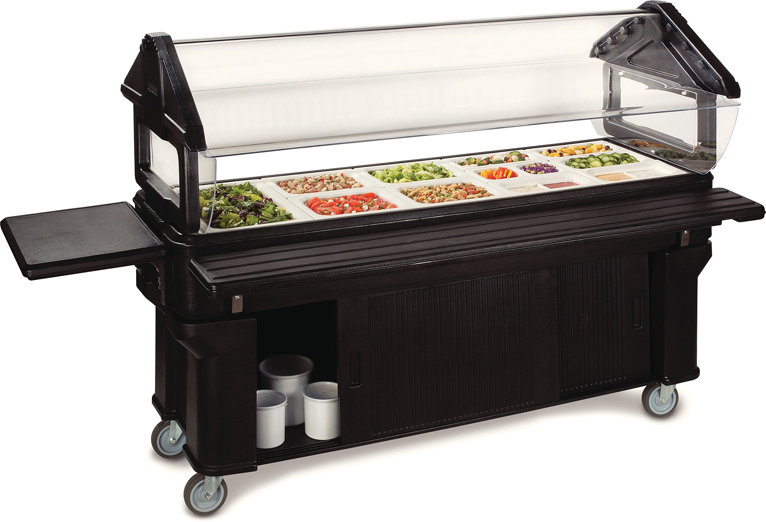 Carlisle FoodService Products Six Star Food Bar Buffet Bar with Storage and Legs for Catering, Buffets, Restaurants, Polyethylen