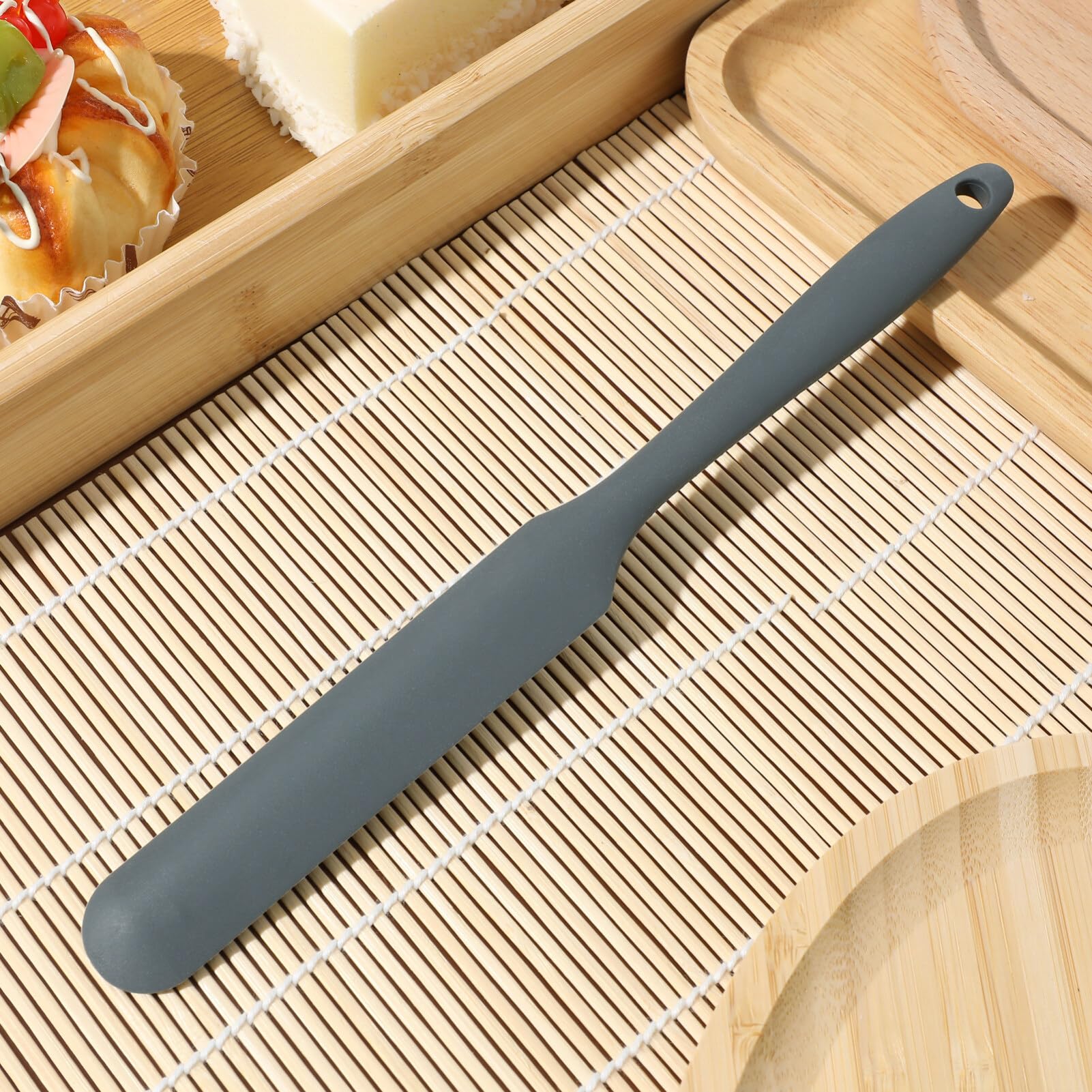 Kichvoe Baking Spatula Sourdough Starter Silicone Spatula Jar Spatulas Cake Cream Butter Spatulas Mixing Scraper Mixing Spoon No