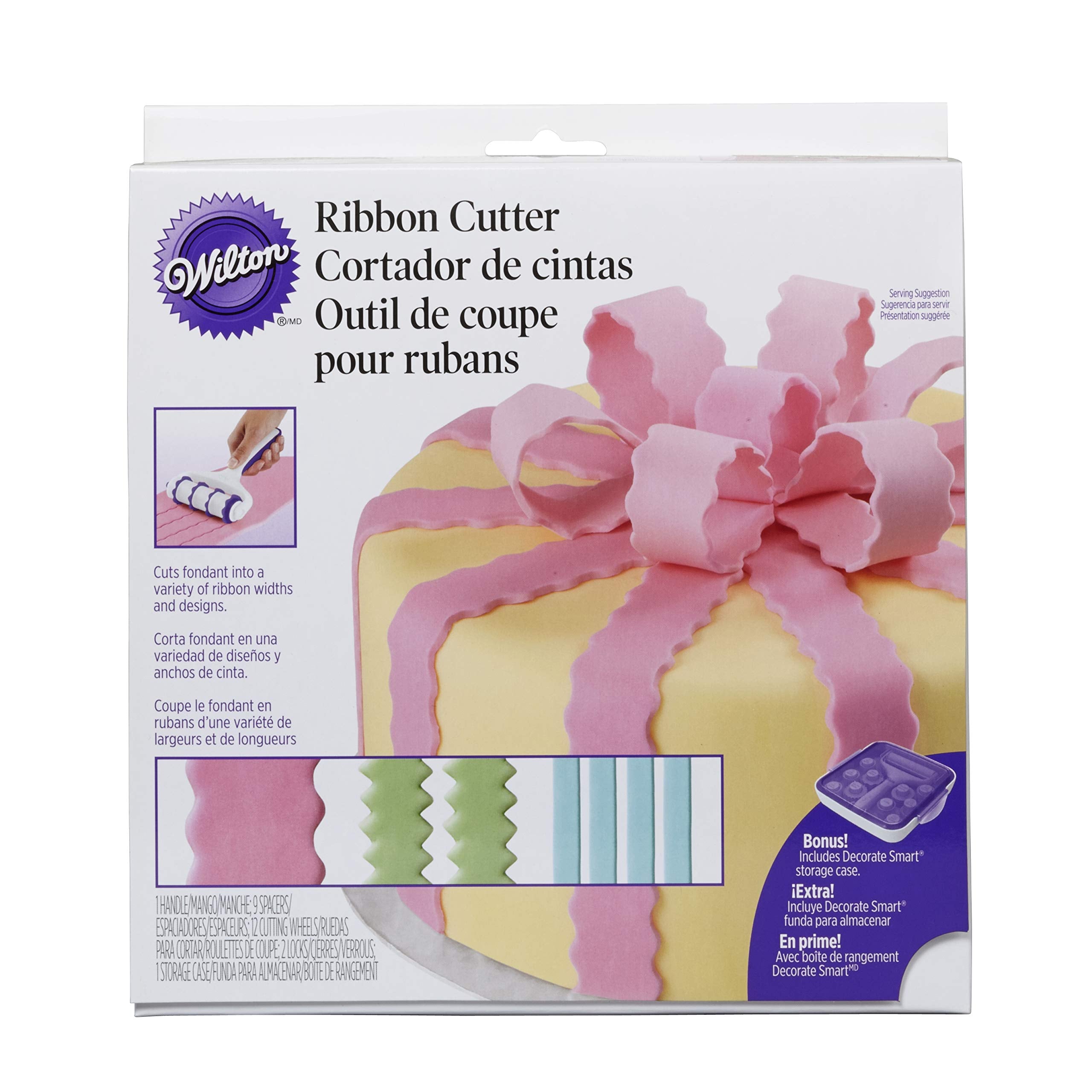 Wilton Fondant Ribbon Cutter Set - Create Fondant Ribbons For Cakes, Cupcakes And Cookies To Add Dimension To Your Baked Treats,