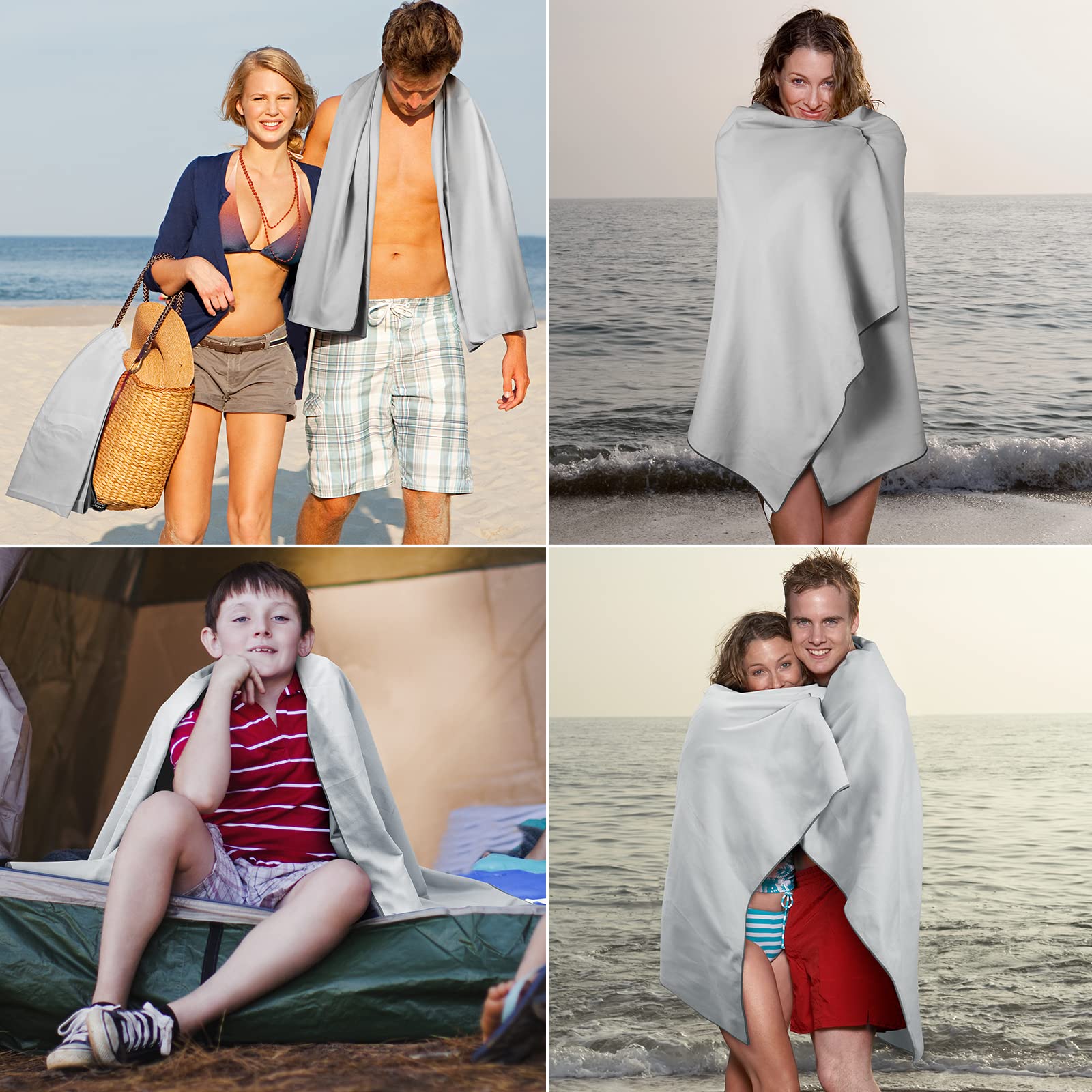 Microfiber Towel For Body, Microfiber Beach Towel, Backpacking Towel,Camping Towels Fast Drying Lightweight,Soft Compact Lightwe