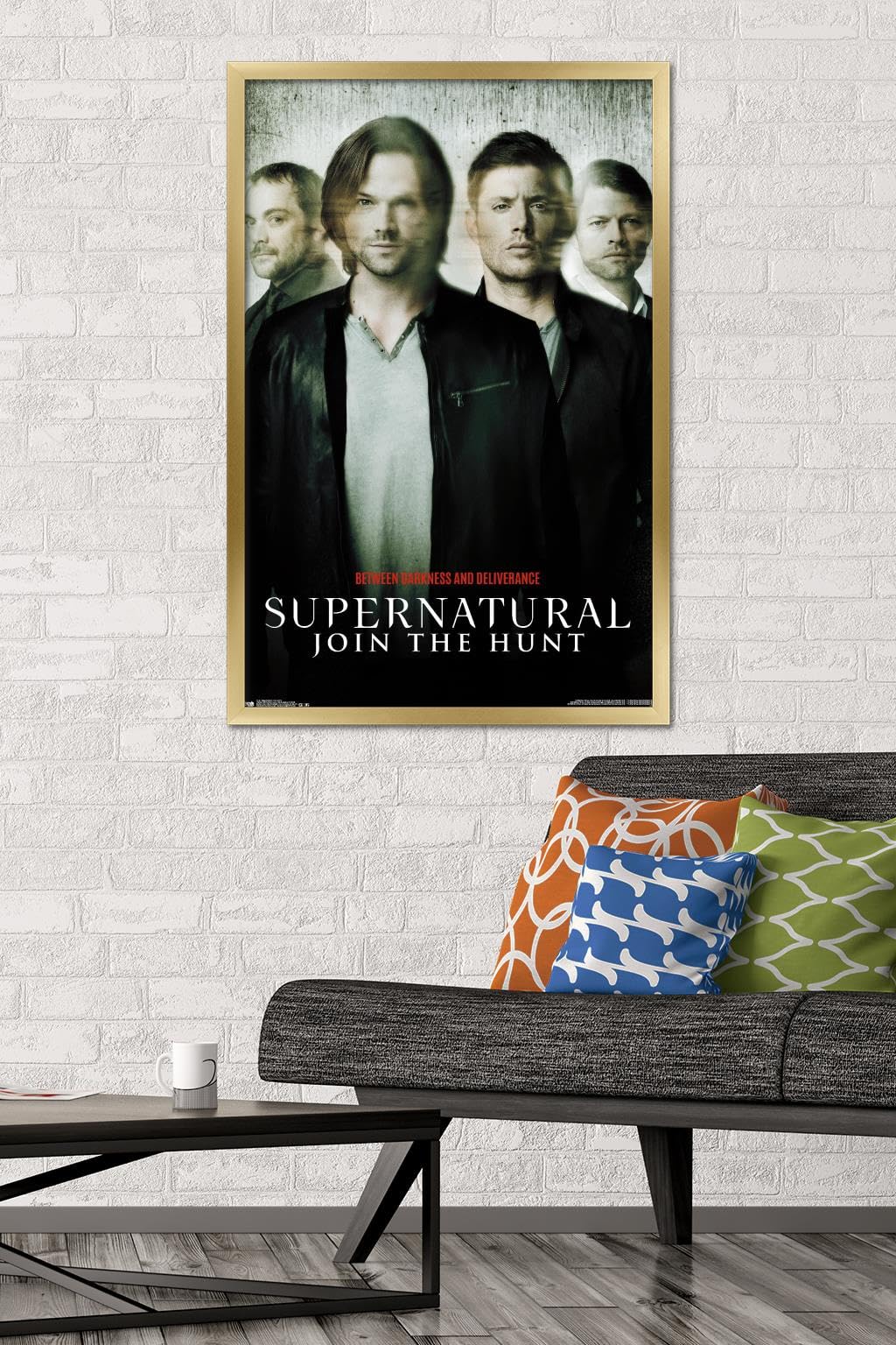 Trends International Supernatural - Key Art 11 Wall Poster, 34L X 22.4W, Gold Framed Version