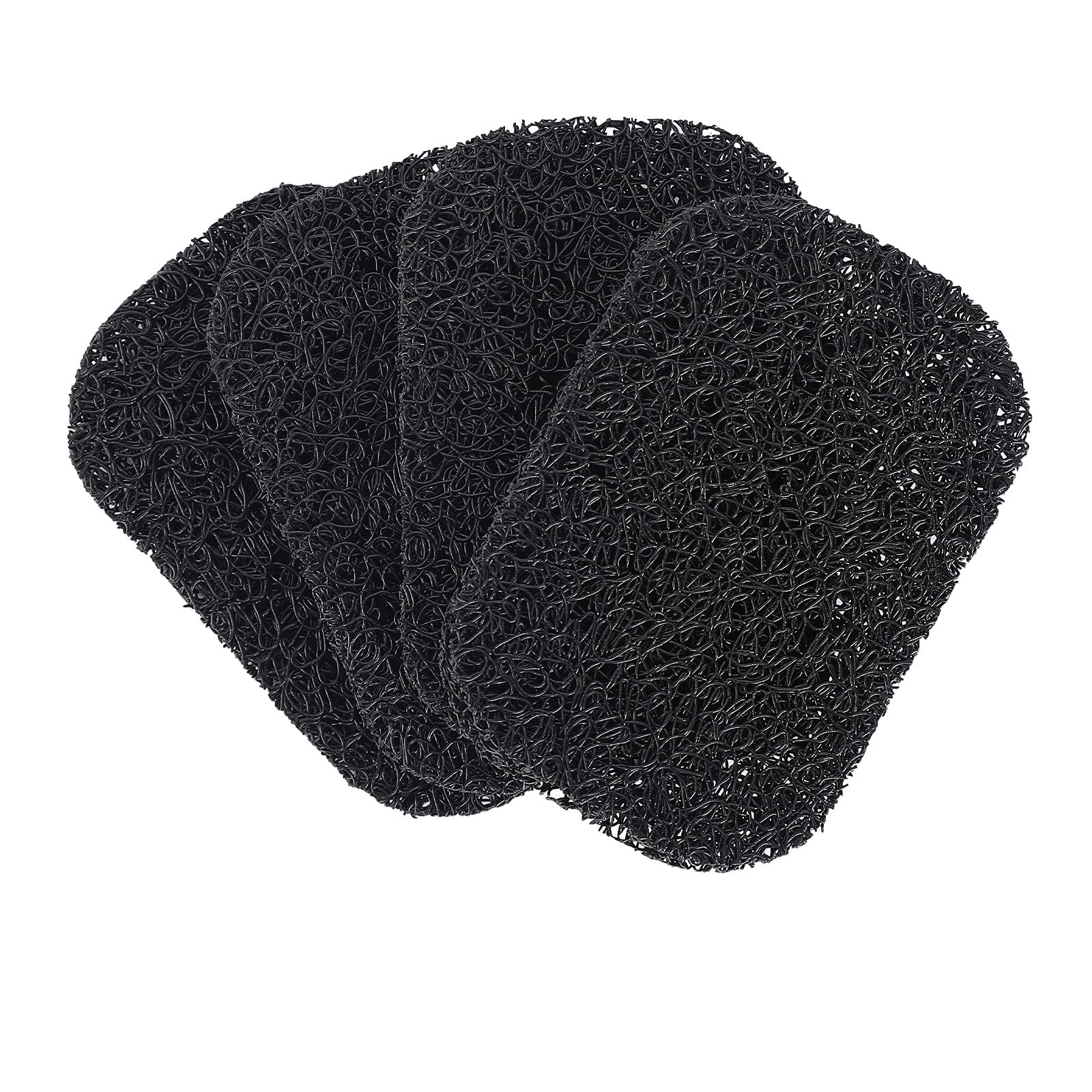 Yanzhan 15 Piece Soap Savers Pads Black Bpa Free Soap Holder For Bar Soap Non-Slip Self Draining Soap Dish Soap Lift For Shower