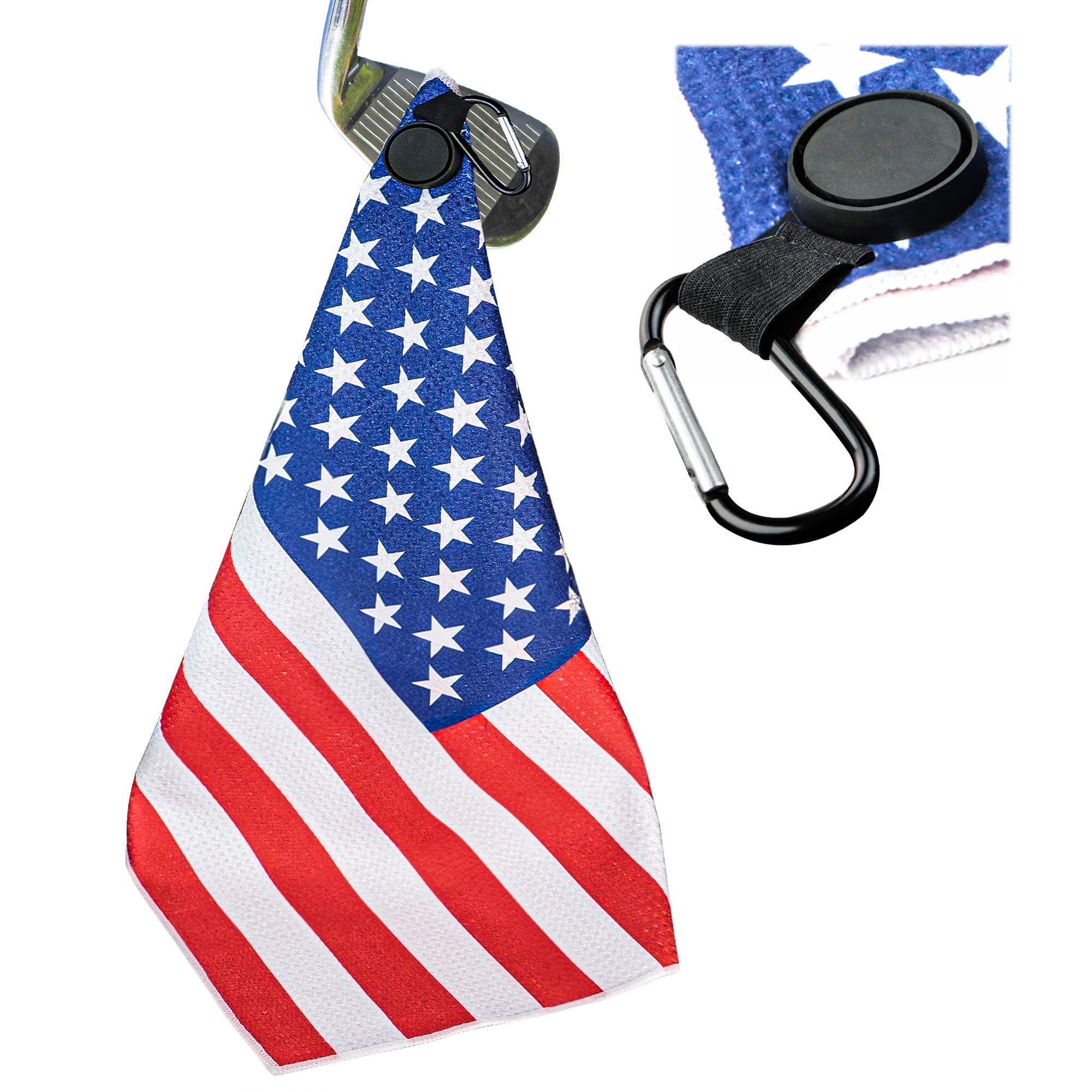 Magnetic Golf Towels for Golf Bags, Funny Golf Towels for Men & Women, Industrial Strength Magnet for Strong Hold to Golf Carts 