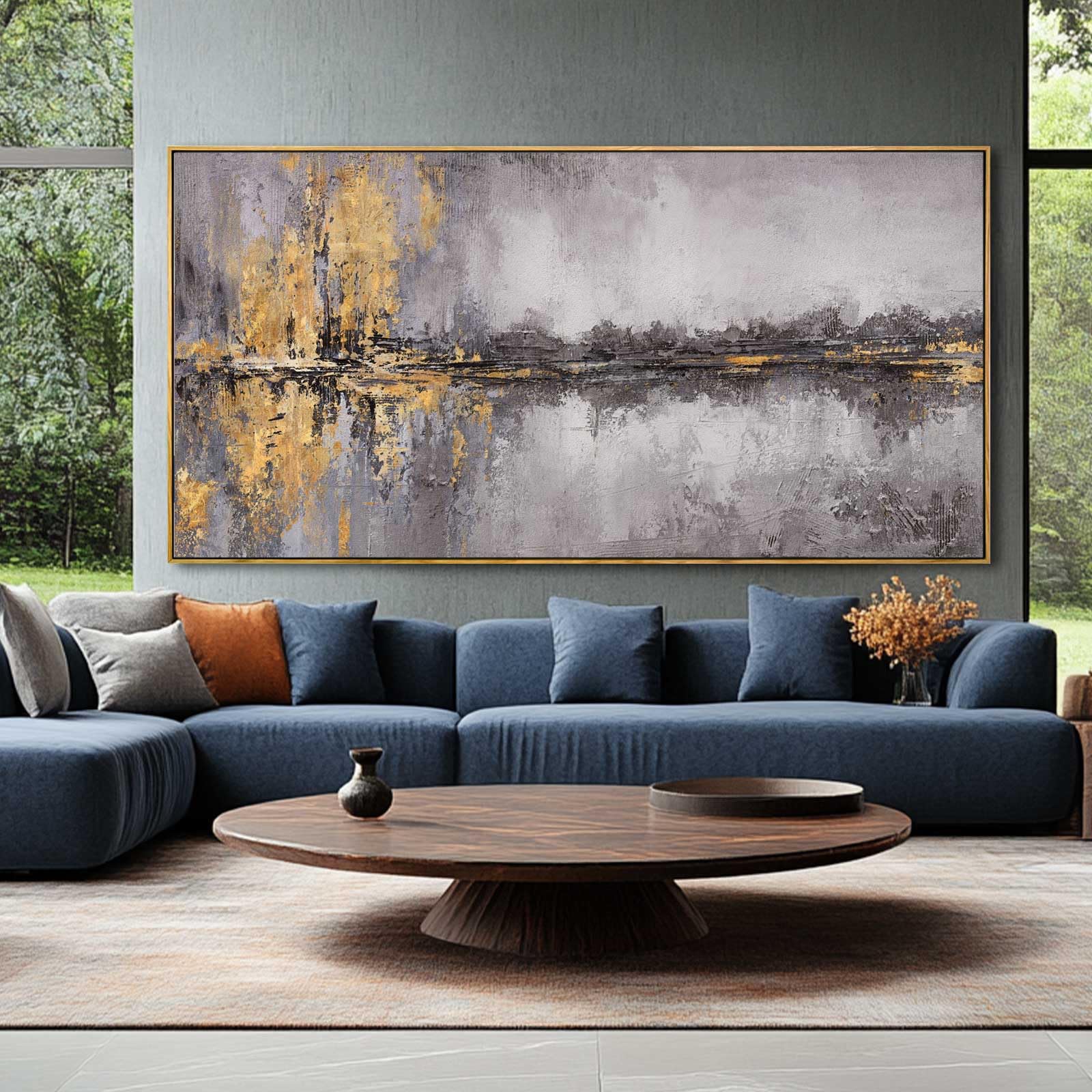Xianshou Gold Abstract Wall Art Grey Pictures Modern Artwork Inspirational Wall Decor For Office 29X 58 Gallery Wall Prints Livi
