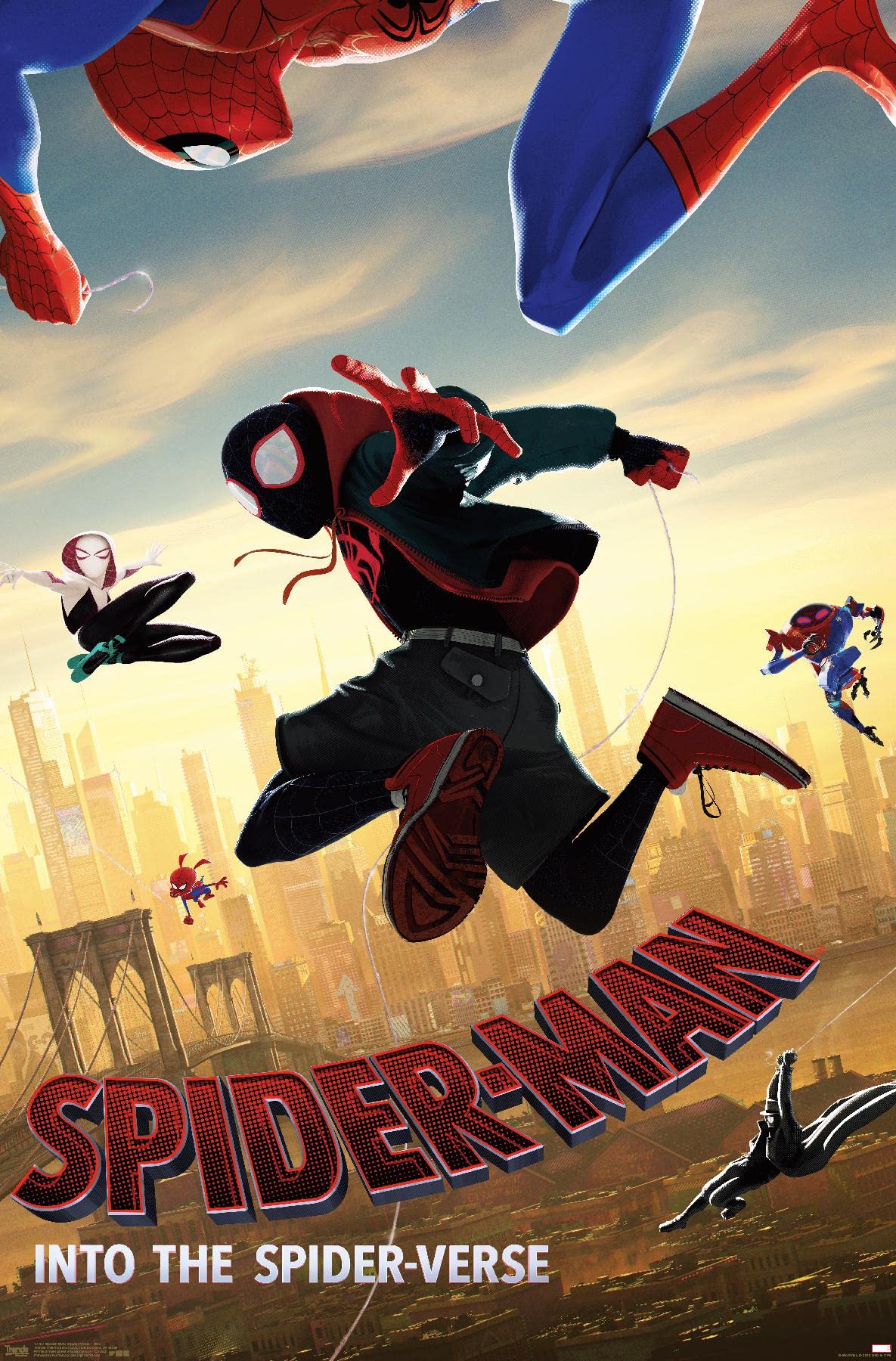 Trends International Marvel Mcu - Spider-Man - Into The Spider-Verse - Dive Wall Poster, 14.725'' X 22.375'', Premium Unframed V