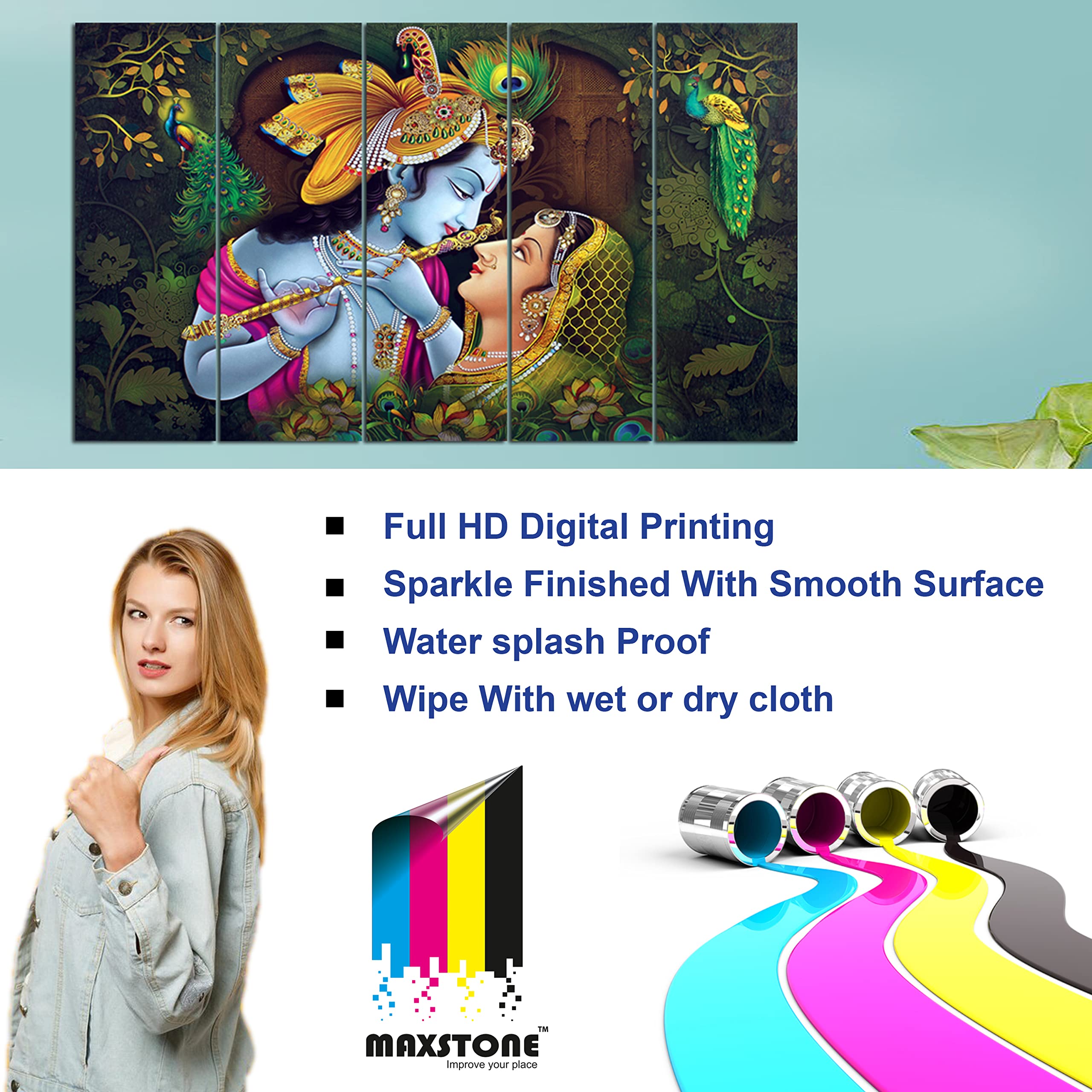 Maxstone Beautiful Wall Painting For Living Room,Bedroom,Hotel,Office Havy Mdf Painting For Wall