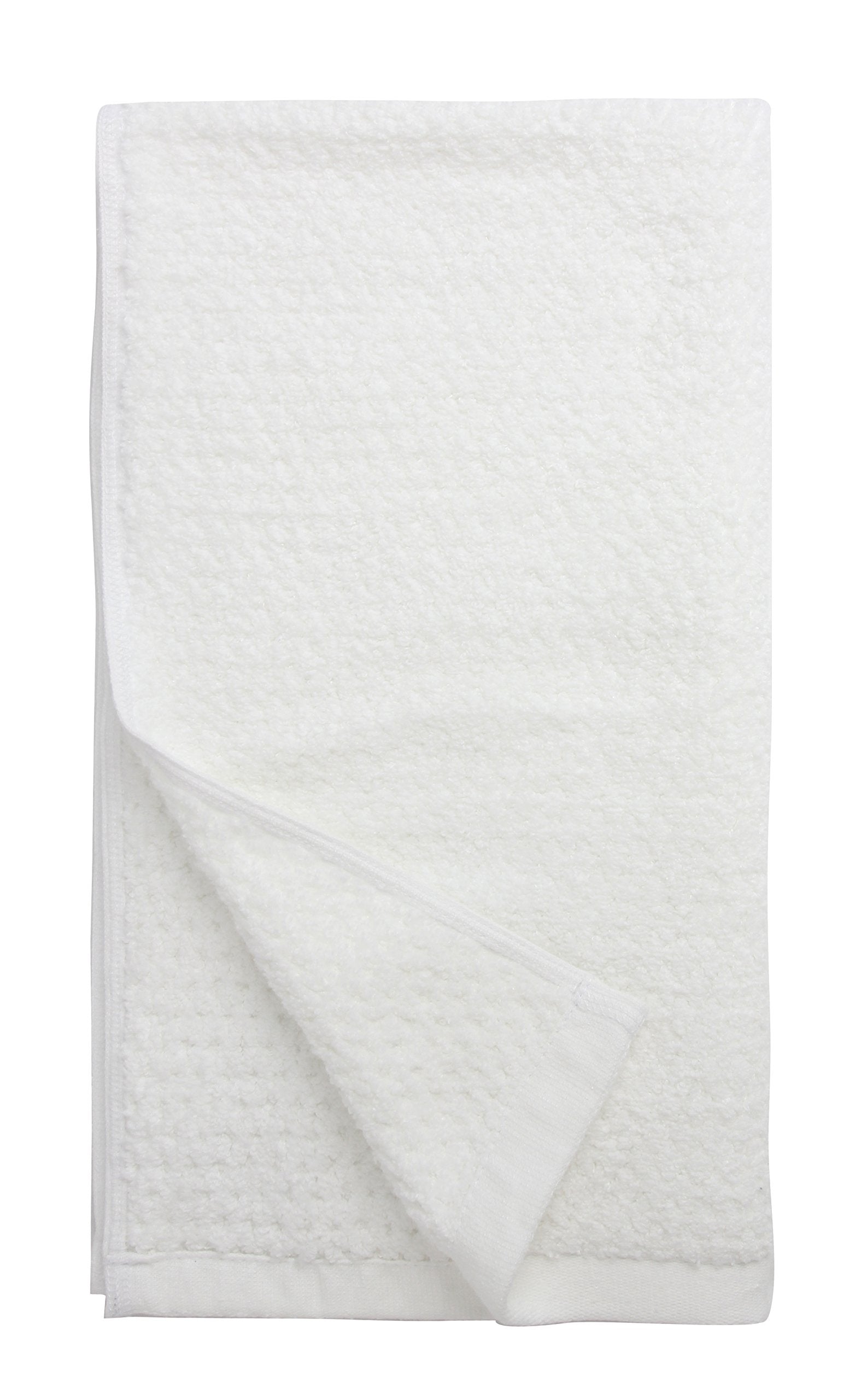Everplush Diamond Jacquard Hand Towel Set, 4 X (16 X 30 In), White, 4 Count