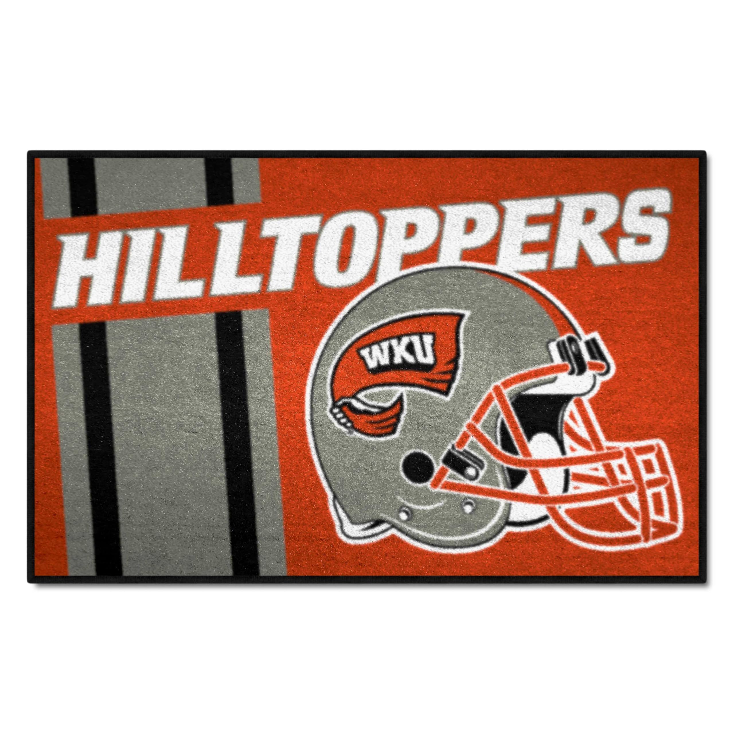 FANMATS 21714 Western Kentucky Hilltoppers Man Cave UltiMat Rug - 5ft. x 8ft. | Sports Fan Area Rug, Home Decor Rug and Tailgati