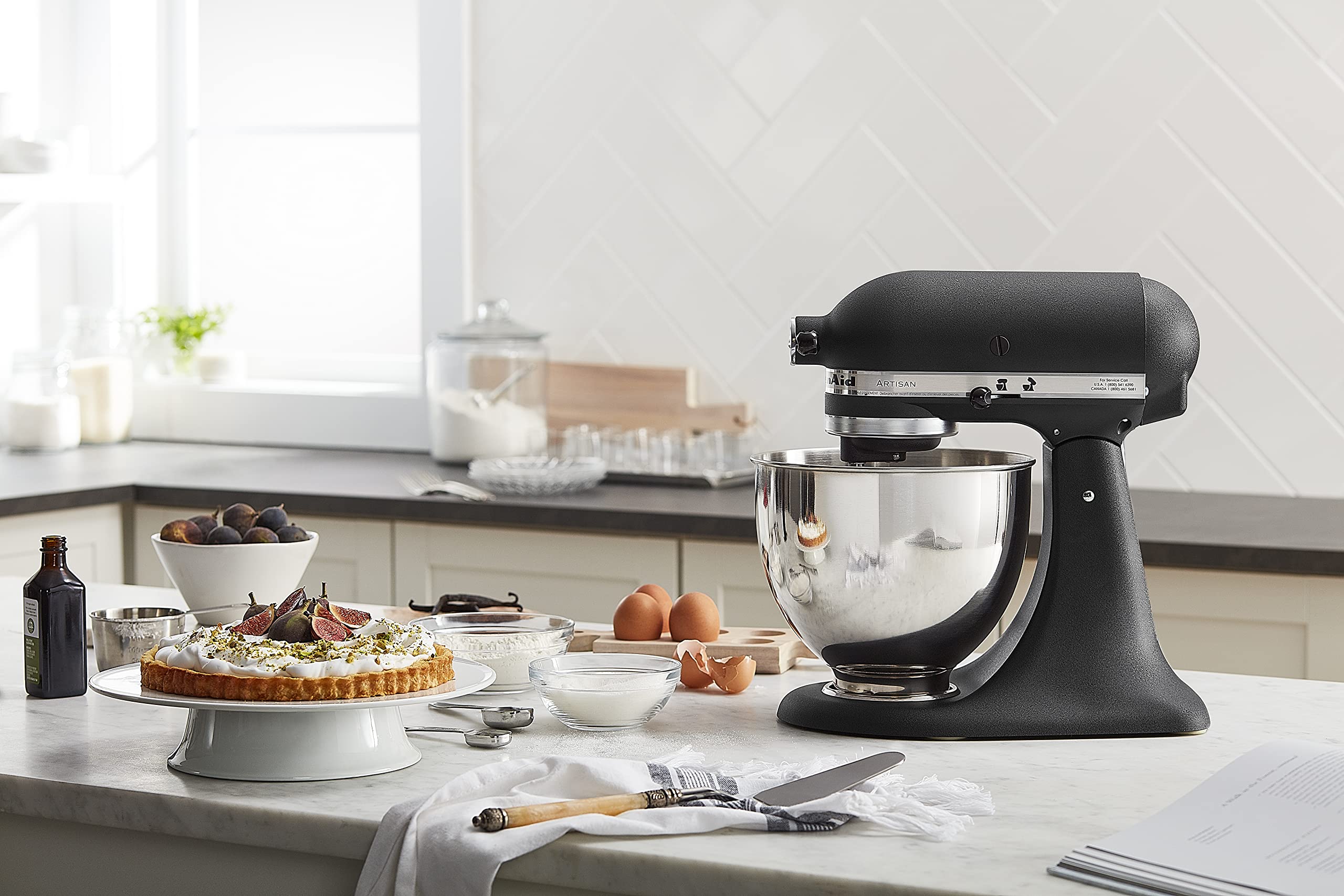 KitchenAid Artisan Series 5 Quart Tilt Head Stand Mixer with Pouring Shield KSM150PS, Cast Iron