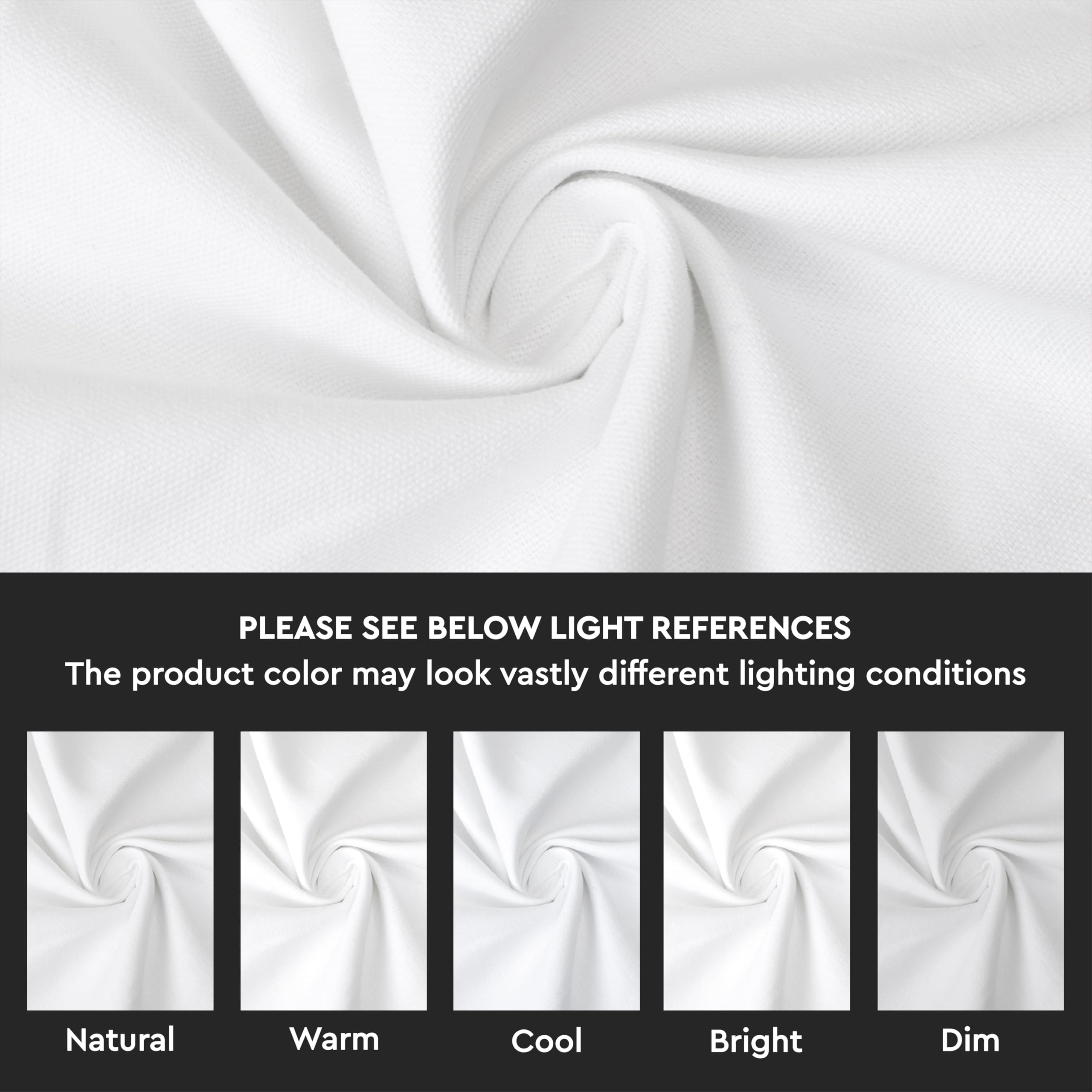 Encasa 100% Cotton Cloth Napkins Set of 12 with White Color & Size 17''x17''  Dinner Napkins Washable and Reusable for Dinning Table Fall Decoration  Halloween & Christmas Festivals