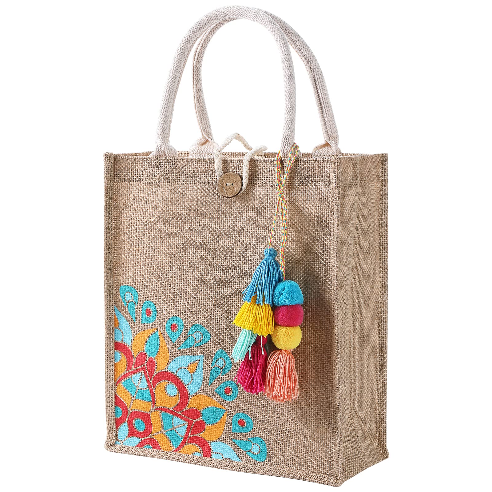 Itgowisa Small Tote Bag For Women, Waterproof Beach Bag, Straw Book Tote Bag, Cute Reusable Grocery Bag, Gifts Basket For Her, R