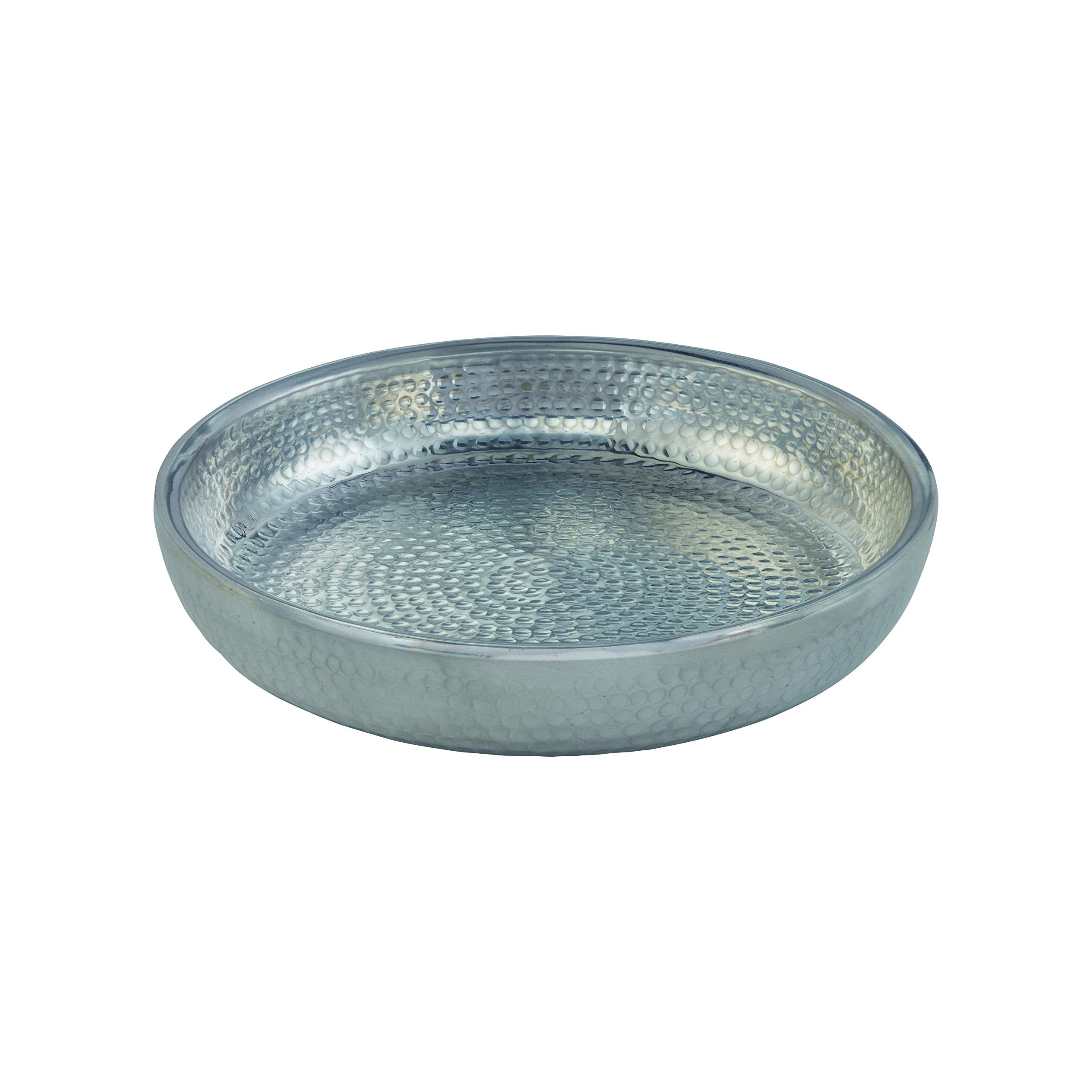 American Metalcraft ADSEAS14 Hammered Aluminum Seafood Tray, Double Wall, Silver, 128-Ounce