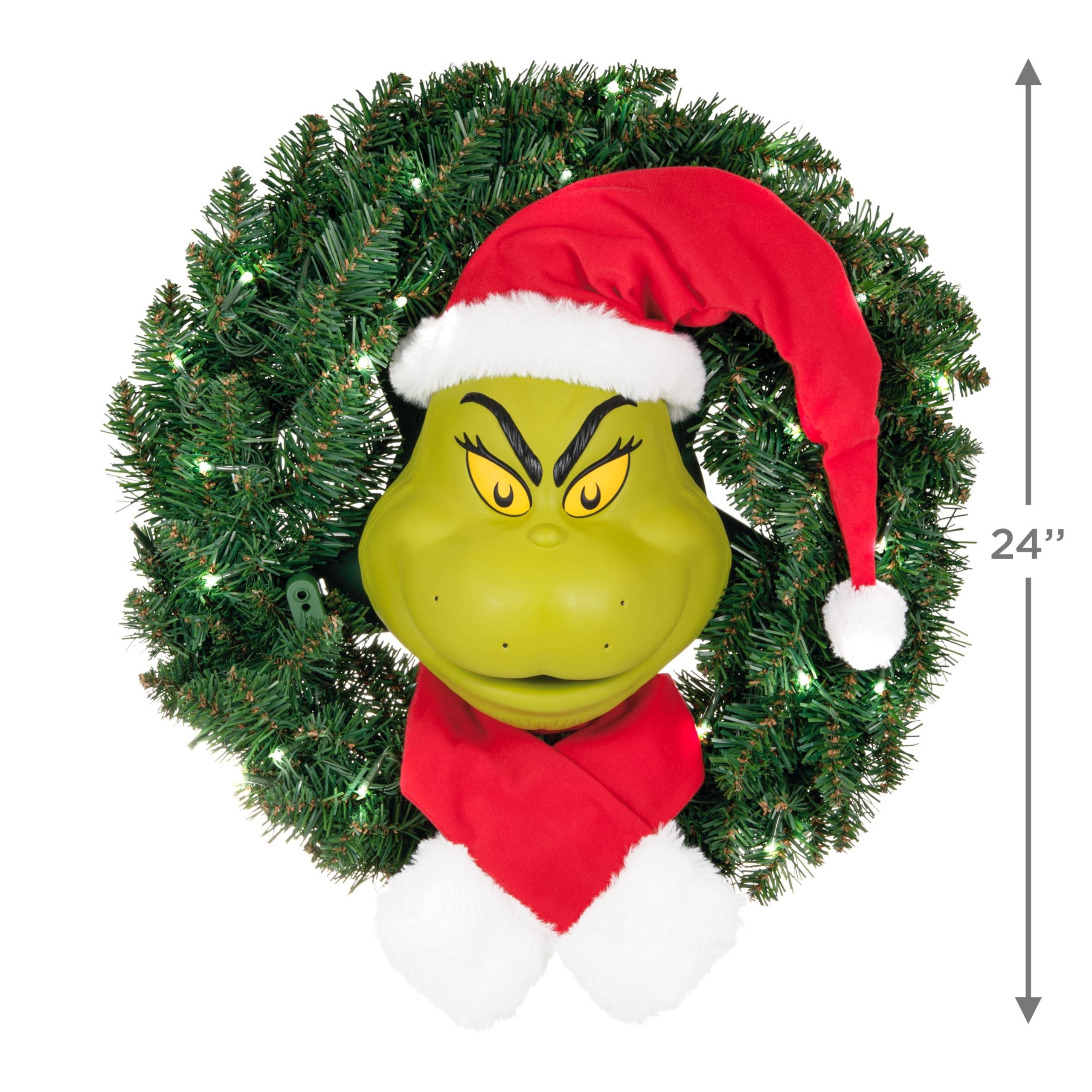 Hallmark Keepsake Grinch Christmas Wreath, Dr. Seuss  How the Grinch Stole Christmas! Grinch With Light, Sound and Motion, Chris