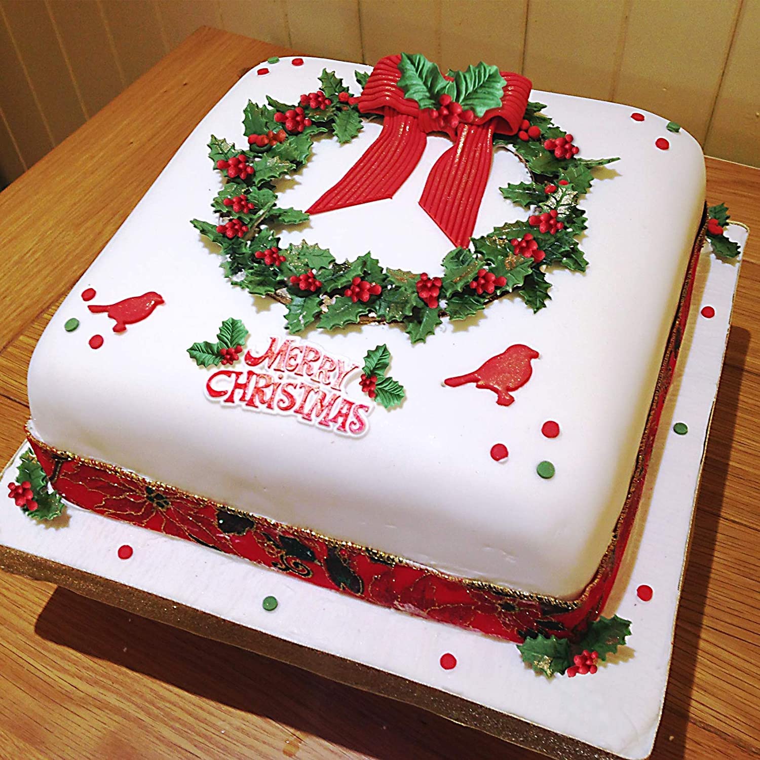 Anyana 3D Mini Holly Leaf Christmas Xmas Mould Cake Fondant Biscuit Gum Paste Silicone Mold For Sugar Paste Forest Gnome Cupcake