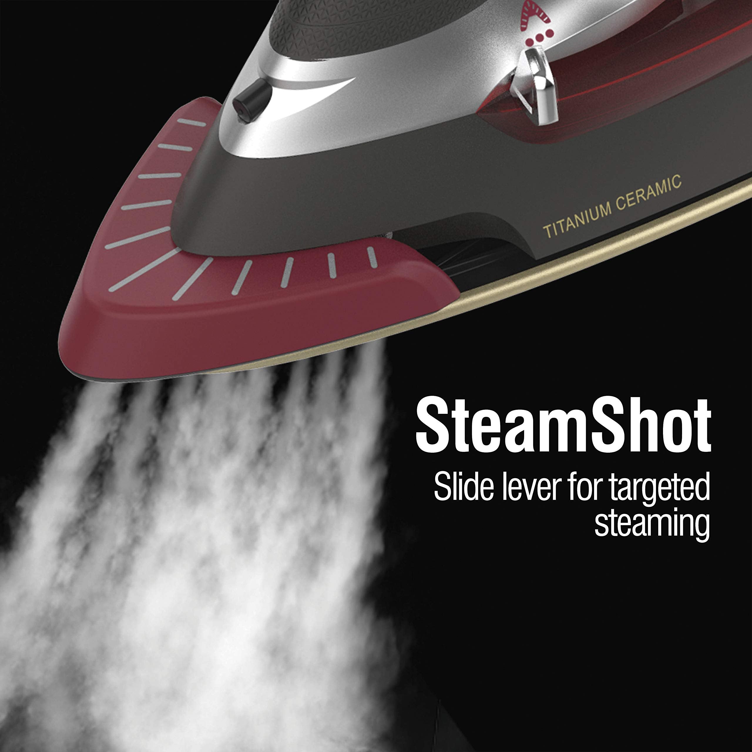 Chi Steam 2-In-1 Steam Iron And Vertical Garment Steamer With Targeted Steamshot For Clothes With Titanium Infused Soleplate, 12