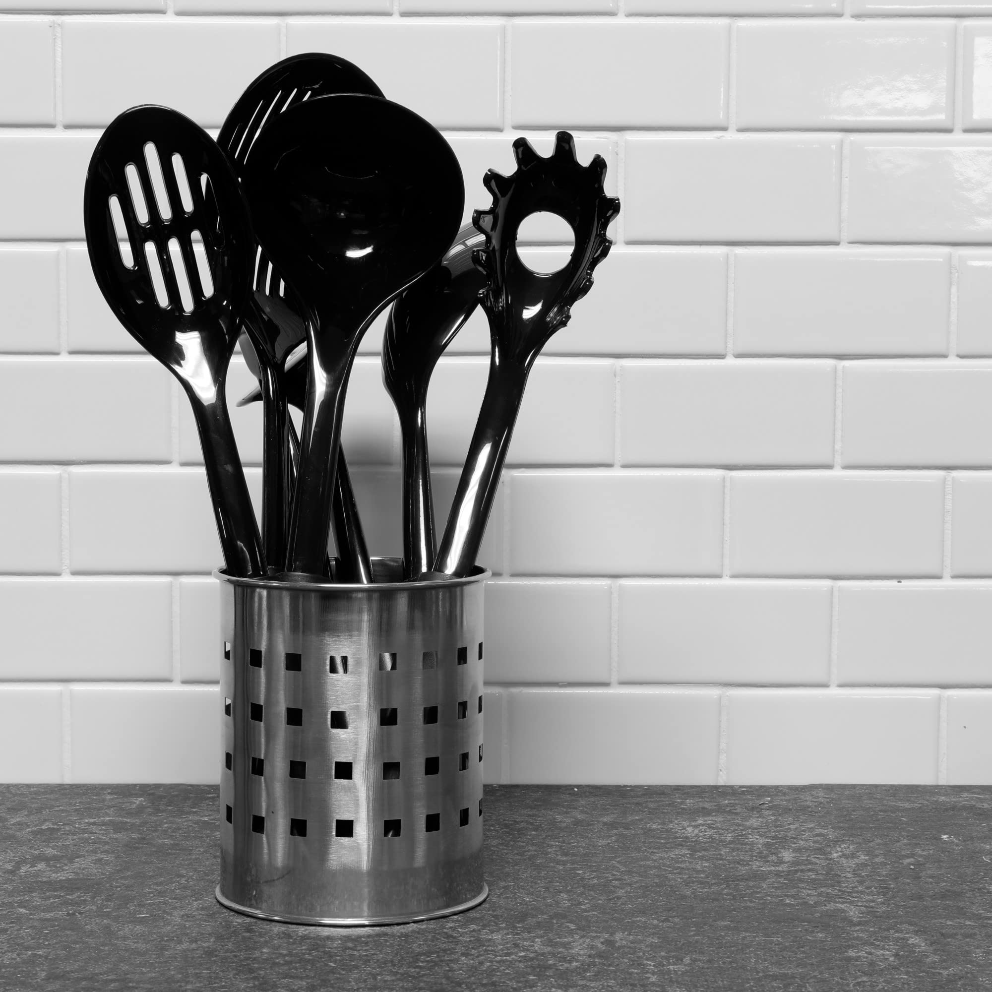 Chef Craft 17110 Basic Nylon Spatula/Turner, 11.5 Inch, Black