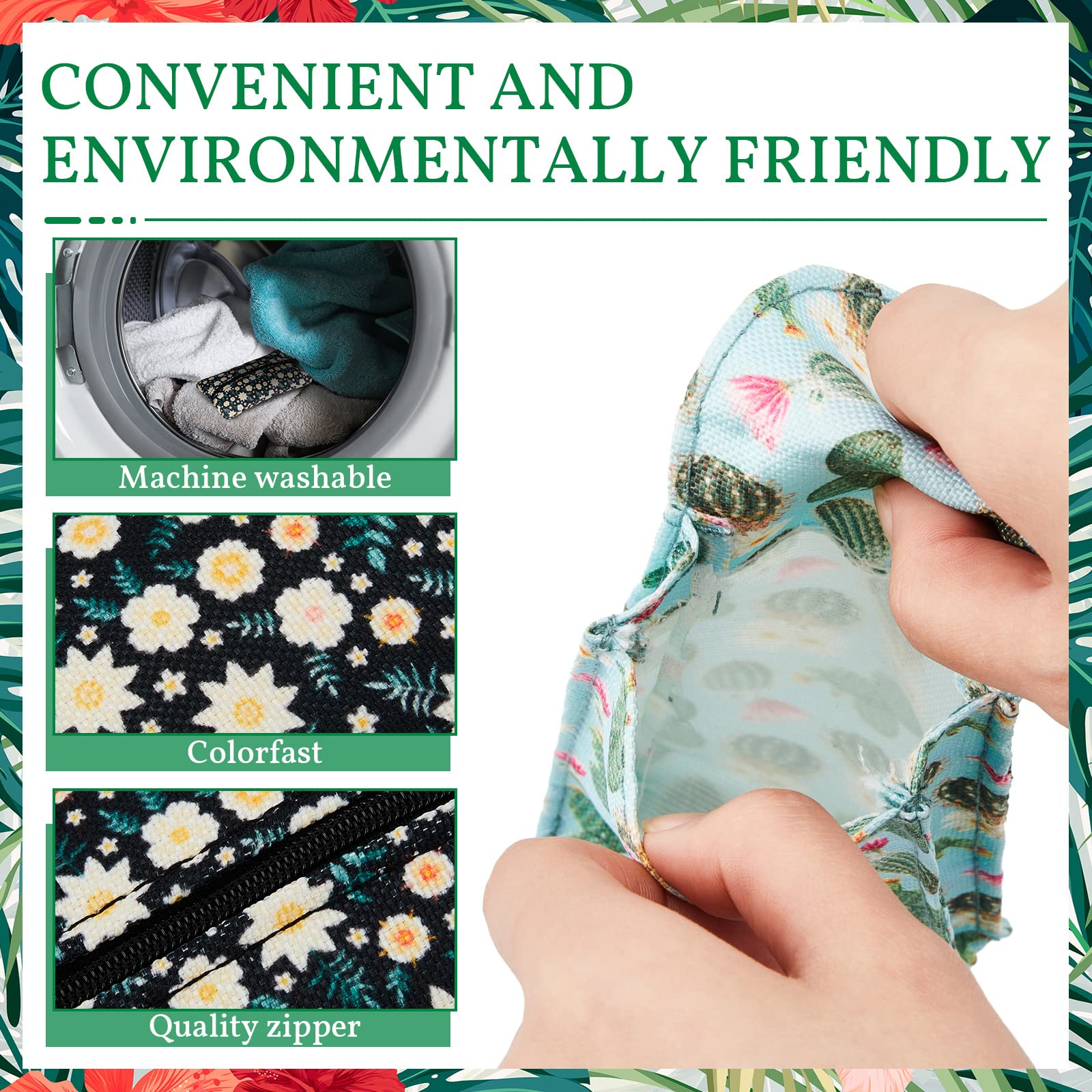 Sherr 5 Pieces Tissues Purse Pocket Tissue Holder Reusable Travel Tissue Pouch Fabric Zipper Enclosed Small Size Fruits Pattern Tissue Holder for Purse Coins for Summer  5.5 x 3 Inches (Fresh Style)