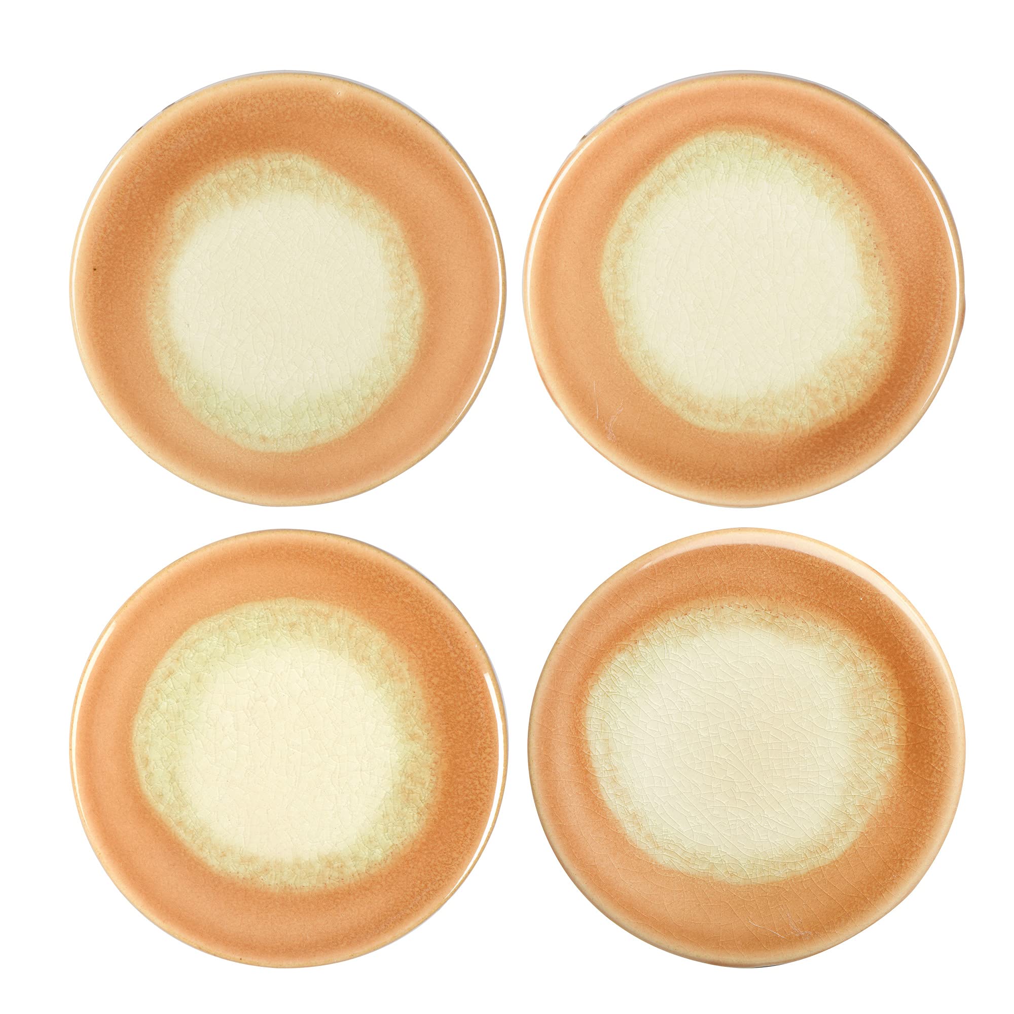 Main + Mesa Stoneware Reactive Glaze Coasters, Set Of 4